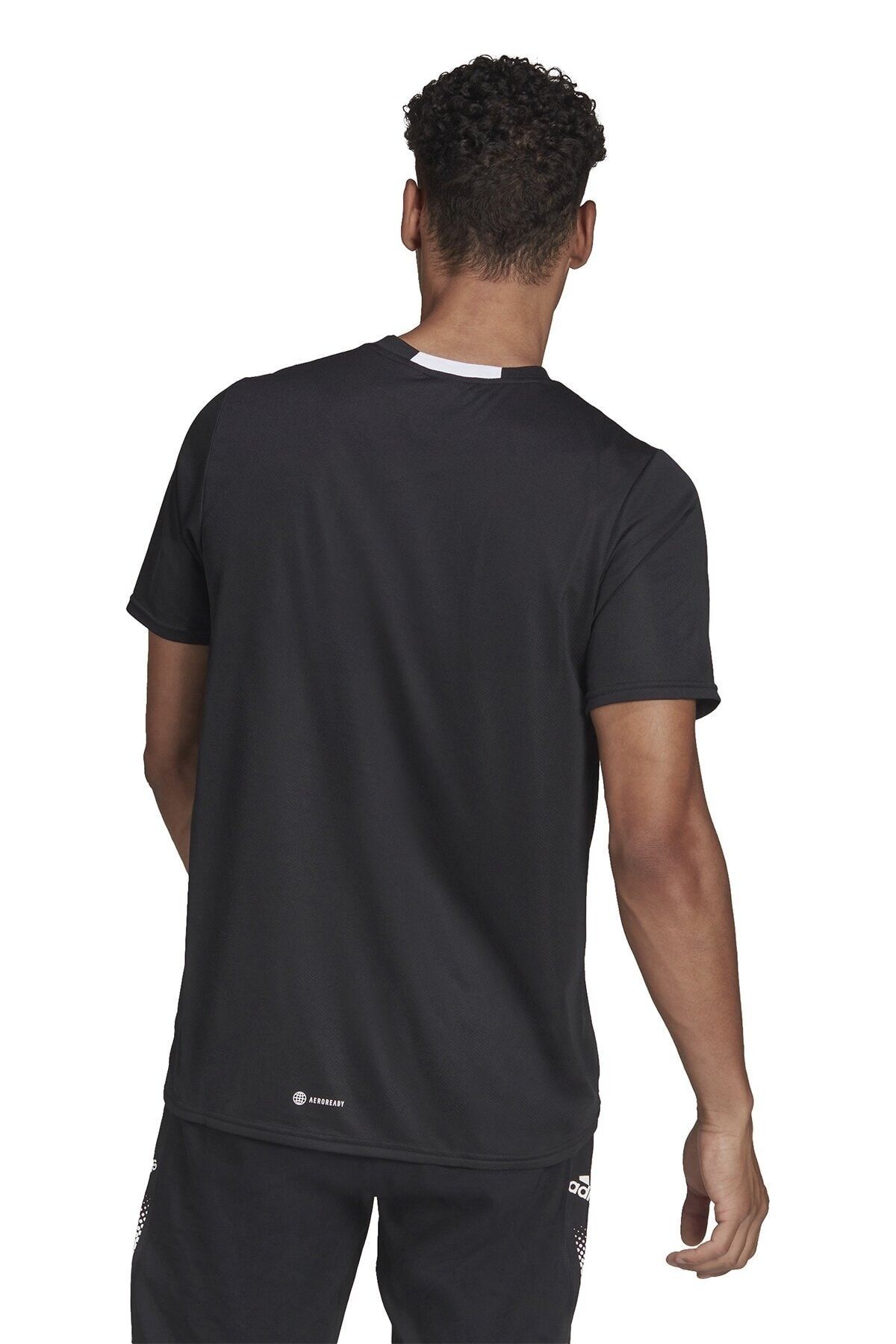 Adidas black tee shirt hot sale