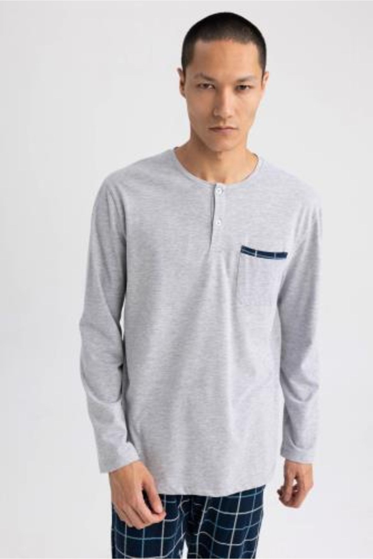 DeFacto Regular Fit Uzun Kollu Pijama Takım ZR7461