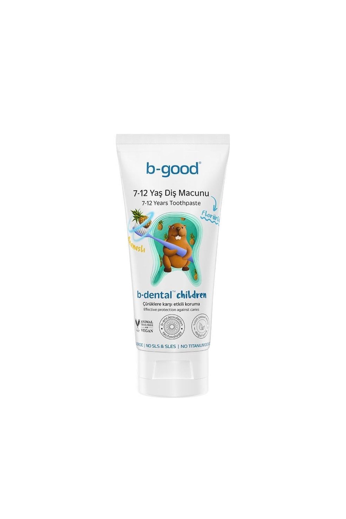 B-GOOD B-dental 7-12 Yaş Diş Macunu Florürlü Ananas 50 Ml