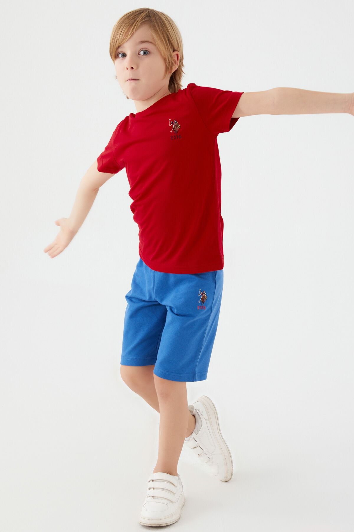 U.S. Polo Assn.-Boy's Red Bermuda Suit 3