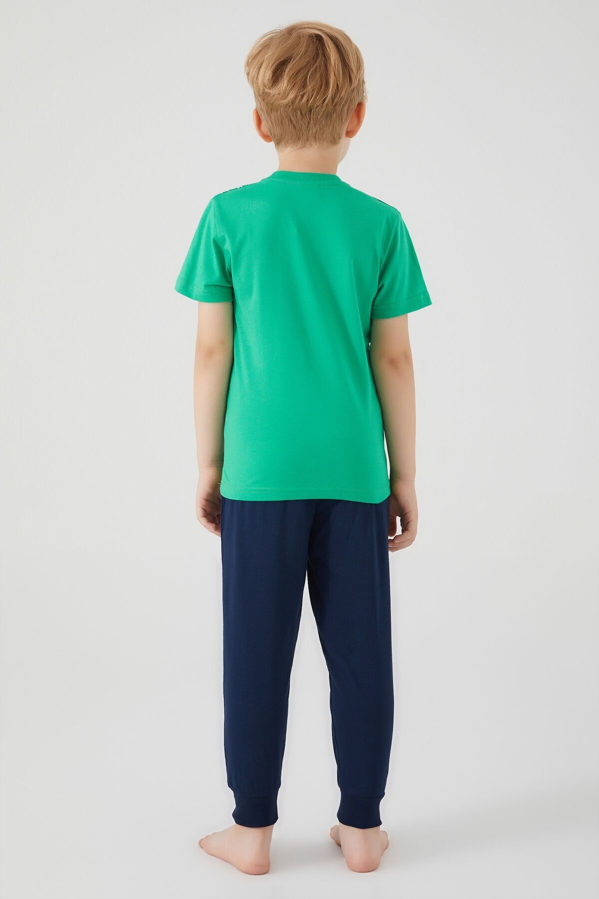 Rolypoly Green Boy Short Sleeve Pajama Set - Trendyol