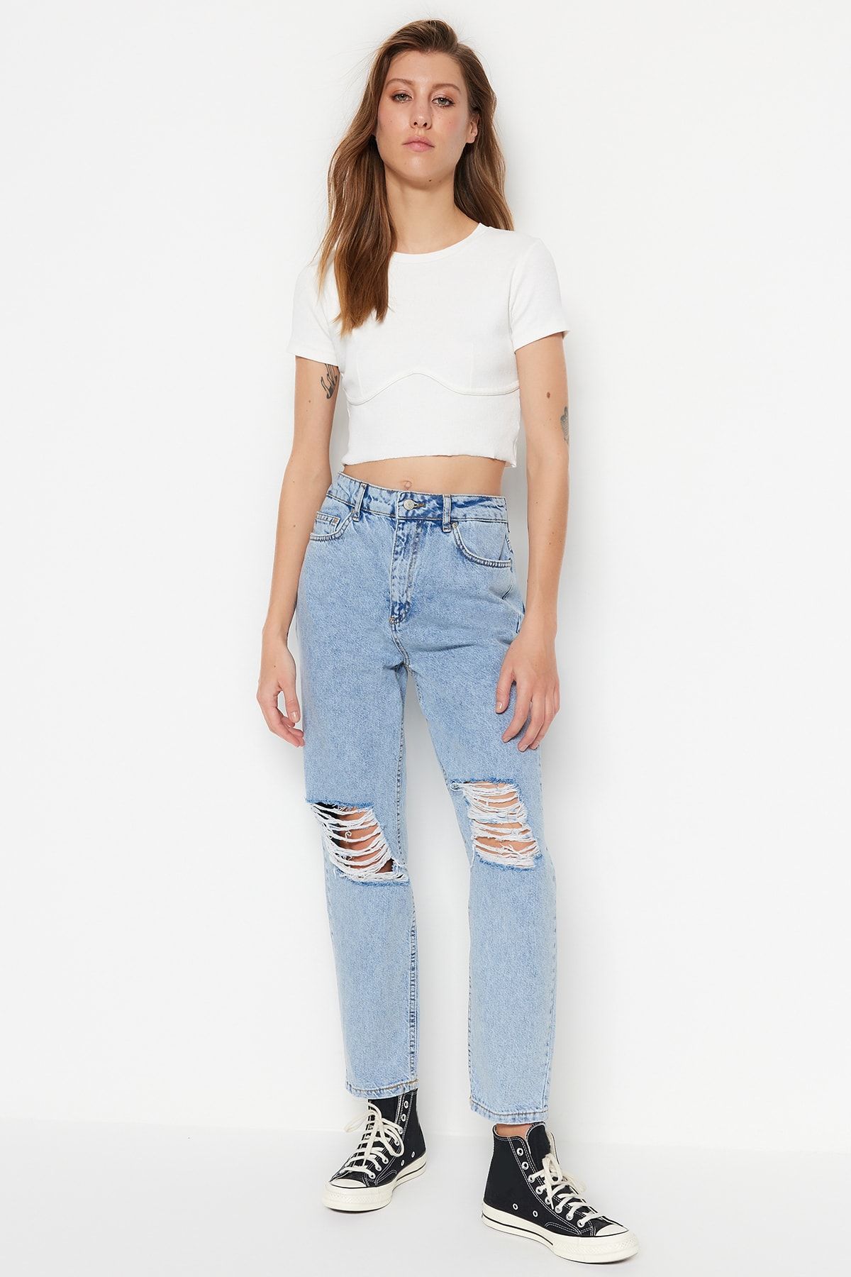 Trendyol Collection Jeans Blau Mom
