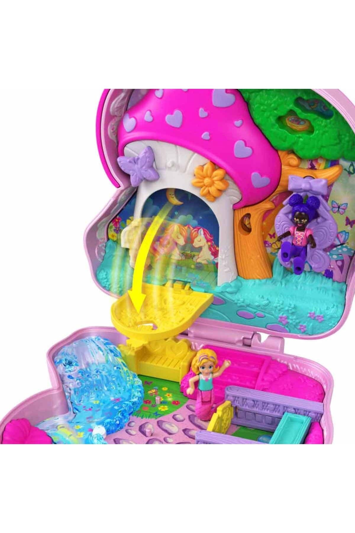 scntoys-Polly Pocket And Adventures Play Set Fry35 - Unicorn Forest Polly Pocket Unicorn New Model 3