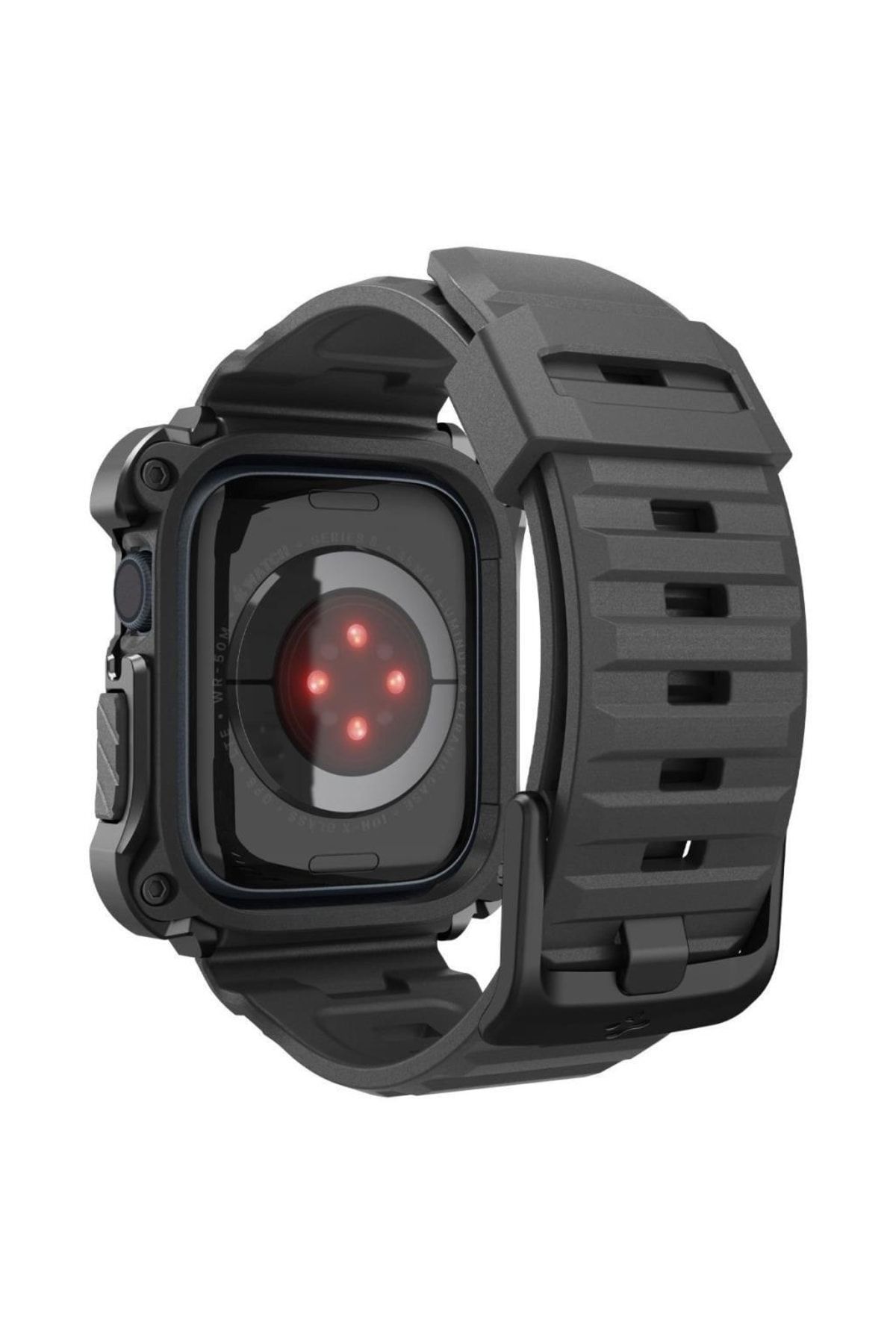 Spigen Apple Watch 45mm Tough Armor Pro Black With Case and Cord Strap Series 9 8 7 ACS05237 Trendyol