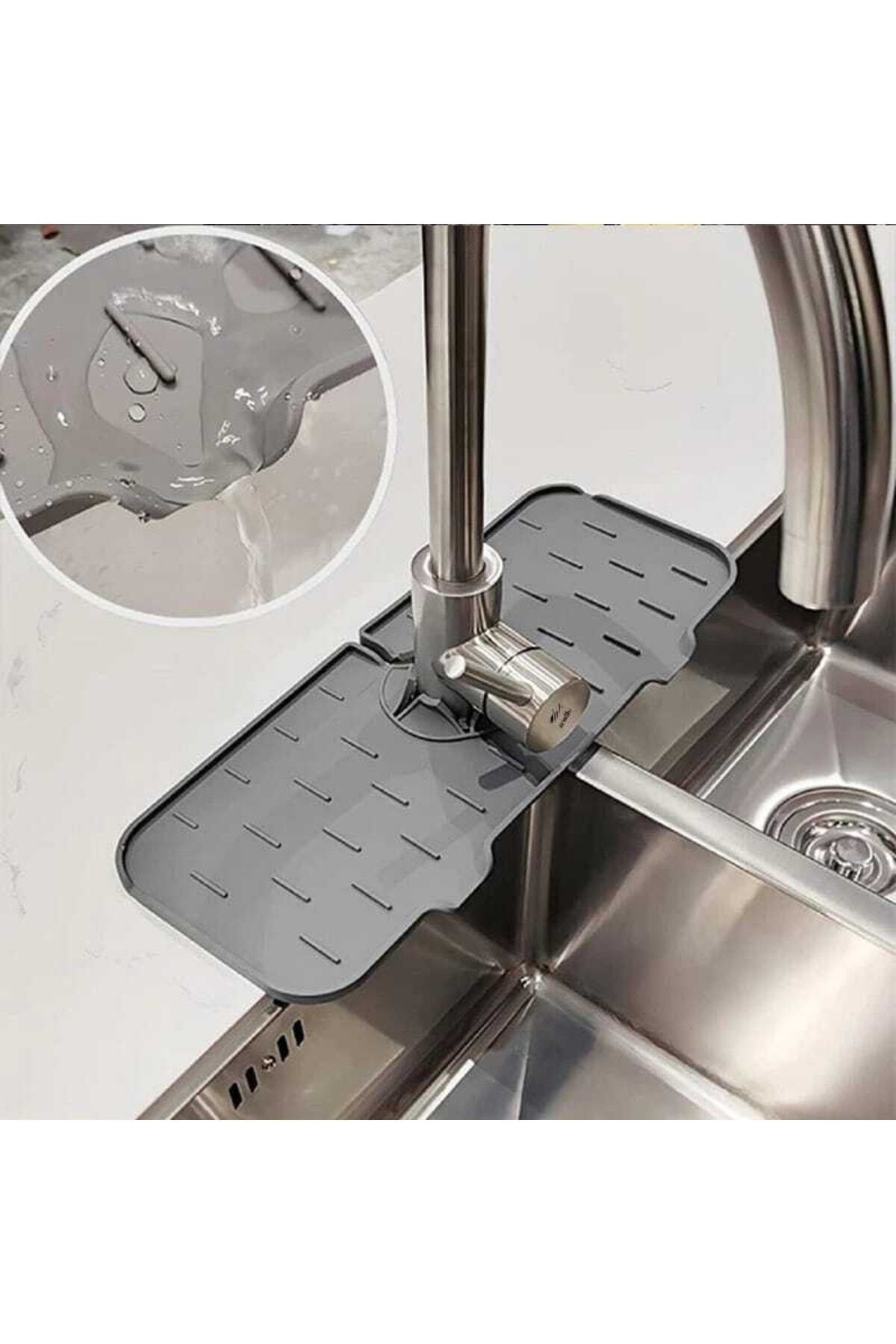 ARNİLLO Gray Water Trap Faucet Mat For Kitchen Bathroom Protective