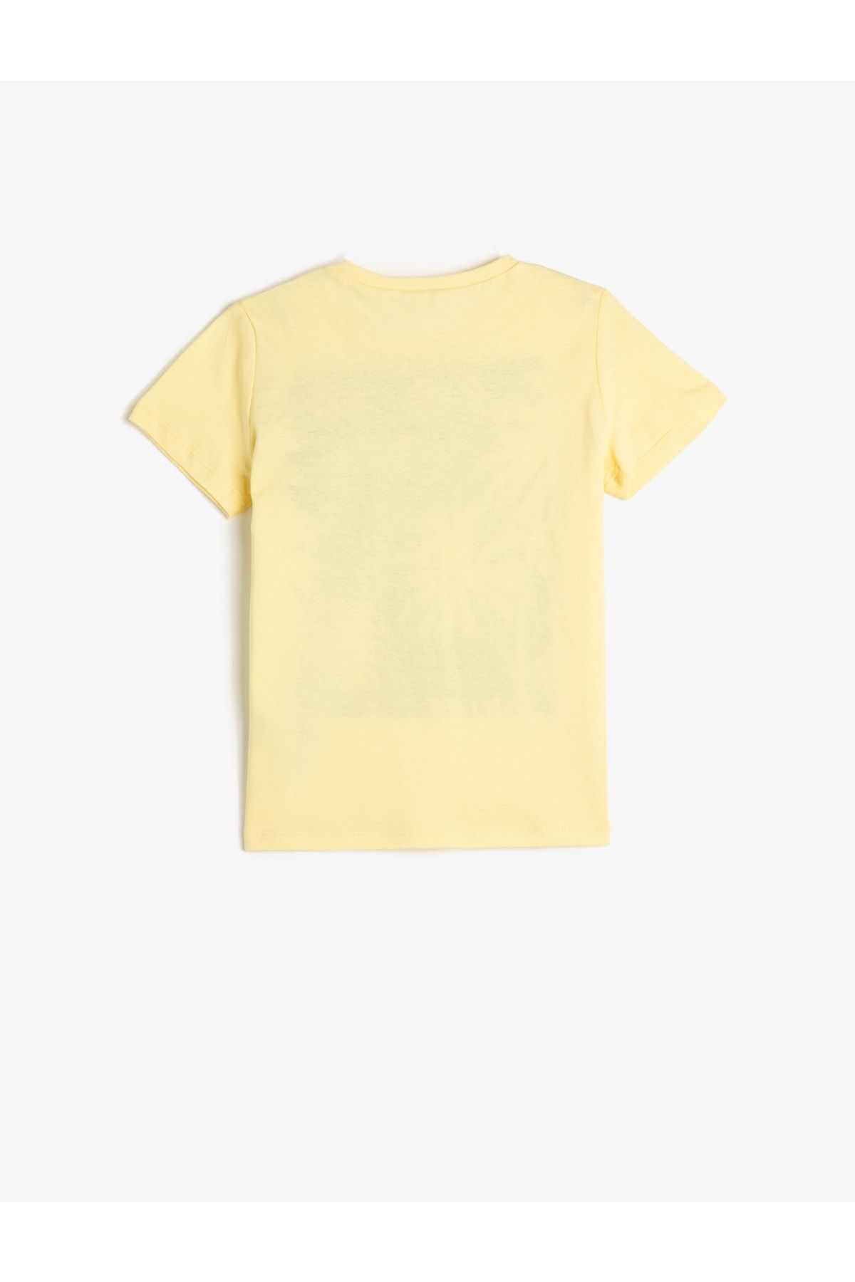 تی شرت طرحدار زرد روشن پسرانه کوتون Koton