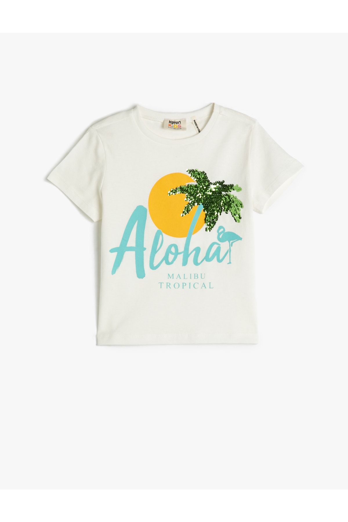 Koton T-Shirt Weiß Regular Fit