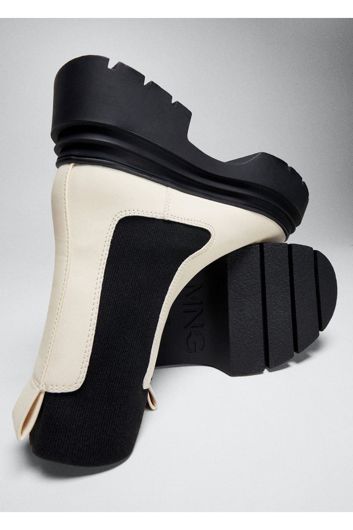 Mango white ankle boots sales