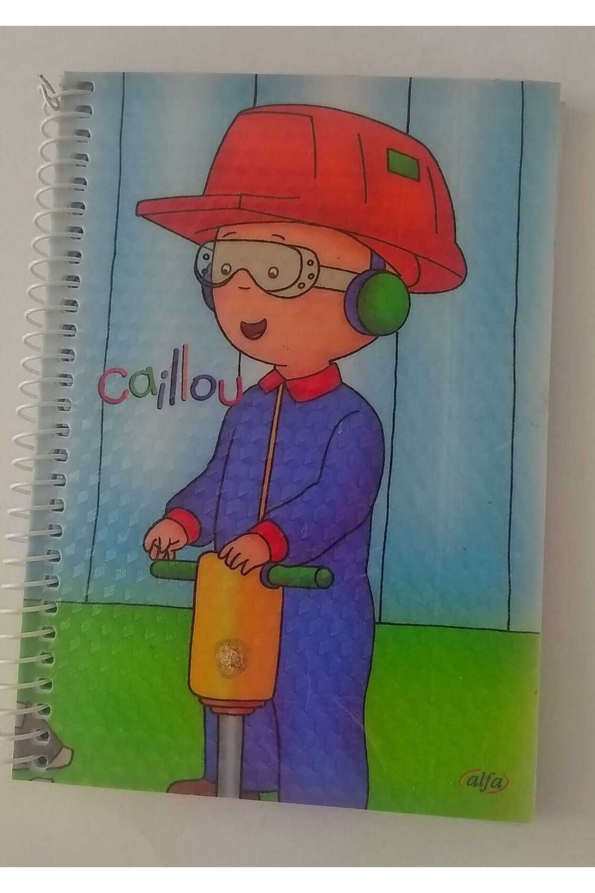 Alfa Caillou 80 Yaprak A6 10*15 Çizgili-kareli Not Defteri 4 Lü