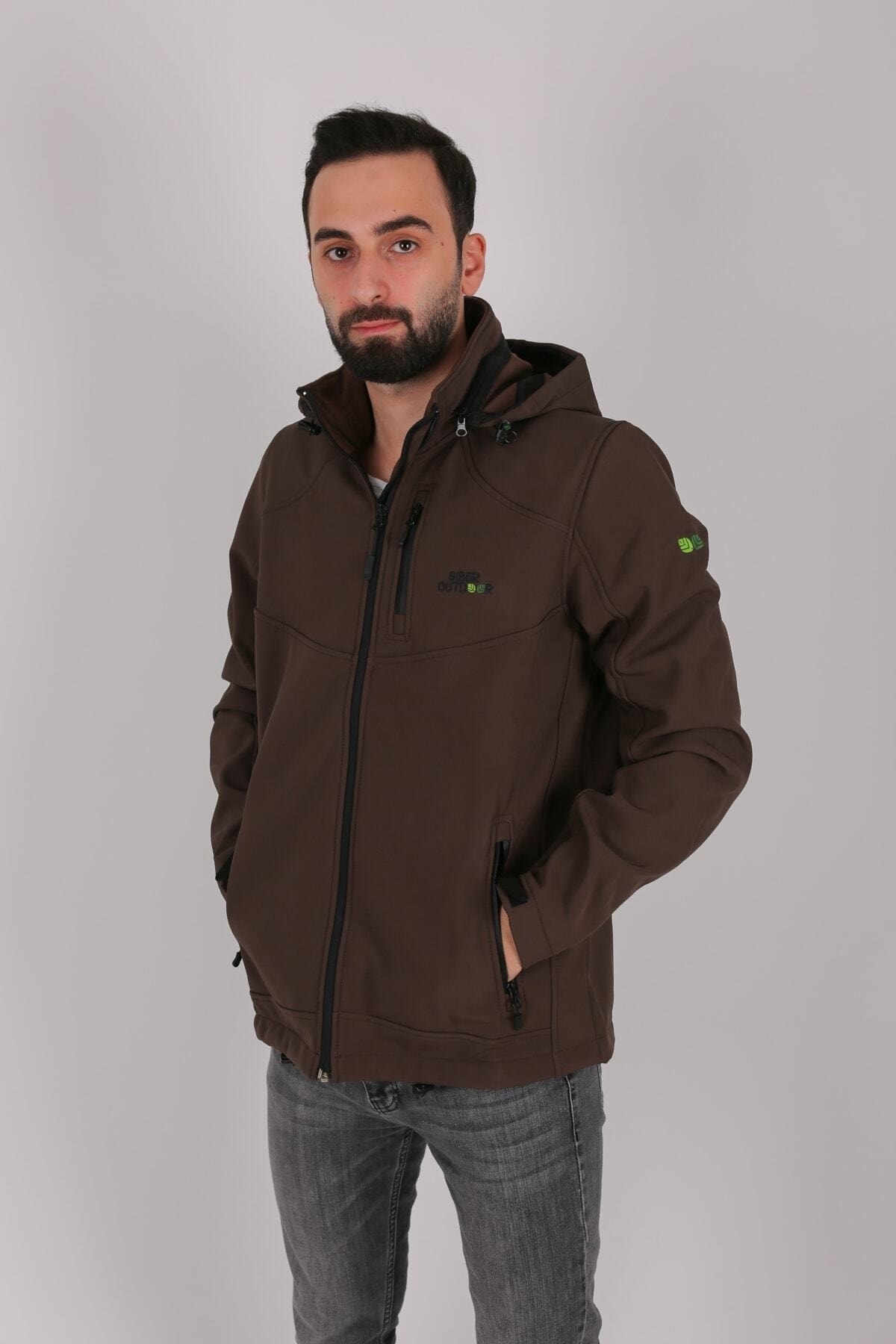 کاپشن مردانه قهوه ای SİBER OUTDOOR | SO-MECSSK-BR اورجینال - تصویر 2