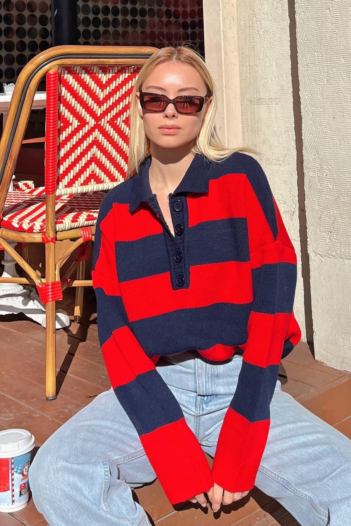 Thick hotsell red sweater