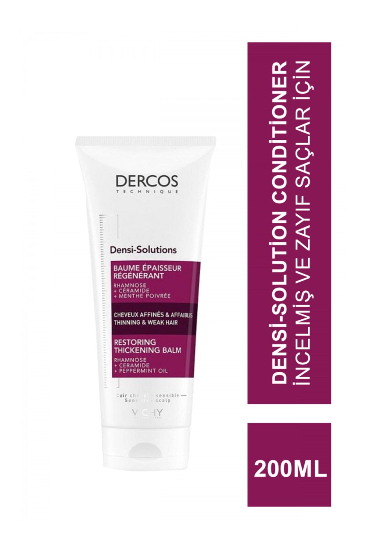 Vichy کراتینه کننده و حجم دهنده Dercos Densi-Solution مناسب موهای نازک 200میل