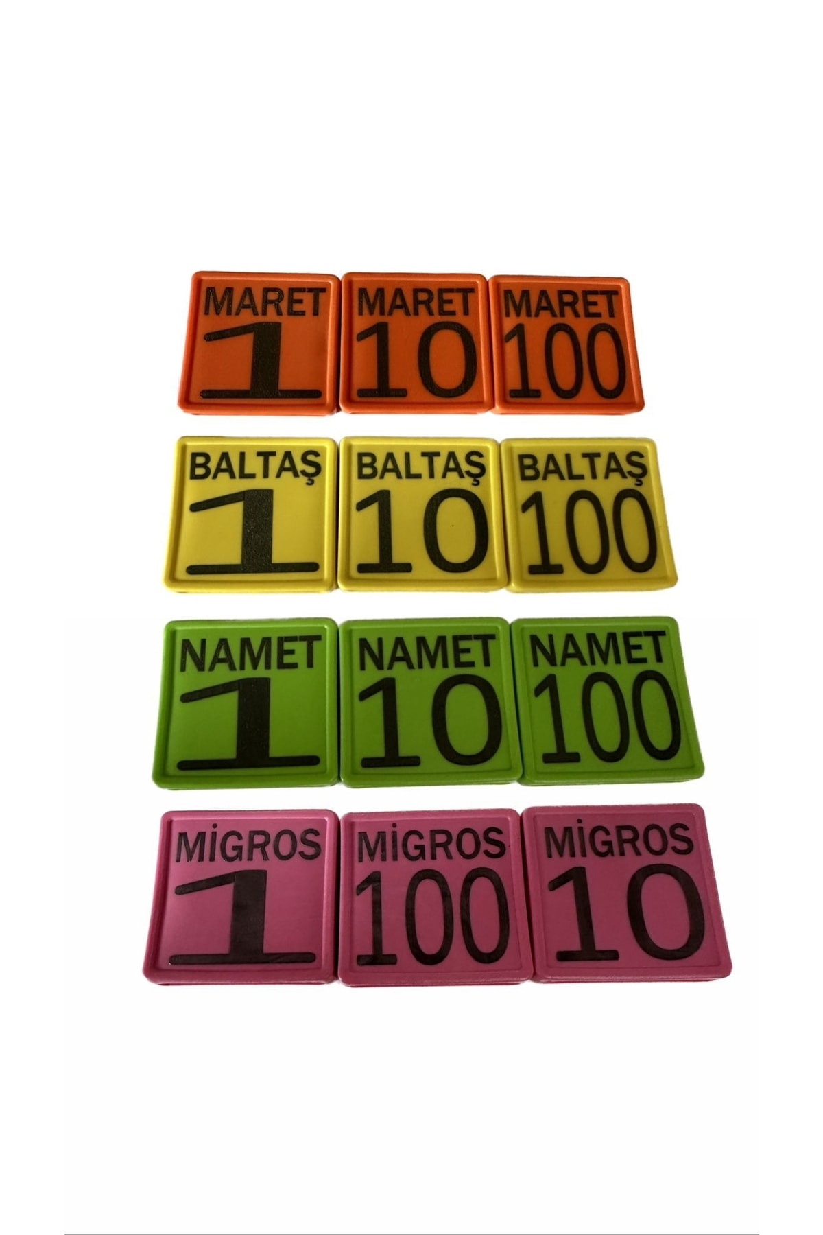 BALTAŞ 50 Adet Sarı Renk Büyükbaş Ve Küçükbaş Hayvan Boyunluk Numaratörü