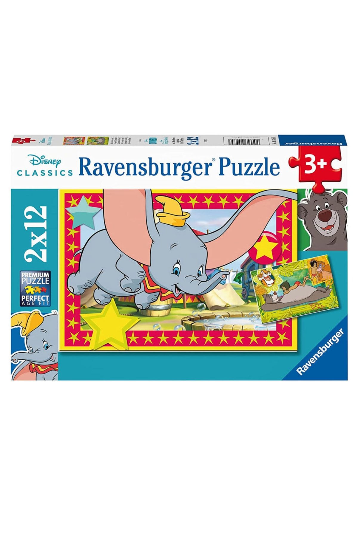 RAVENSBURGER 2x12 Piece Puzzle Wd Animals 55753 U367504