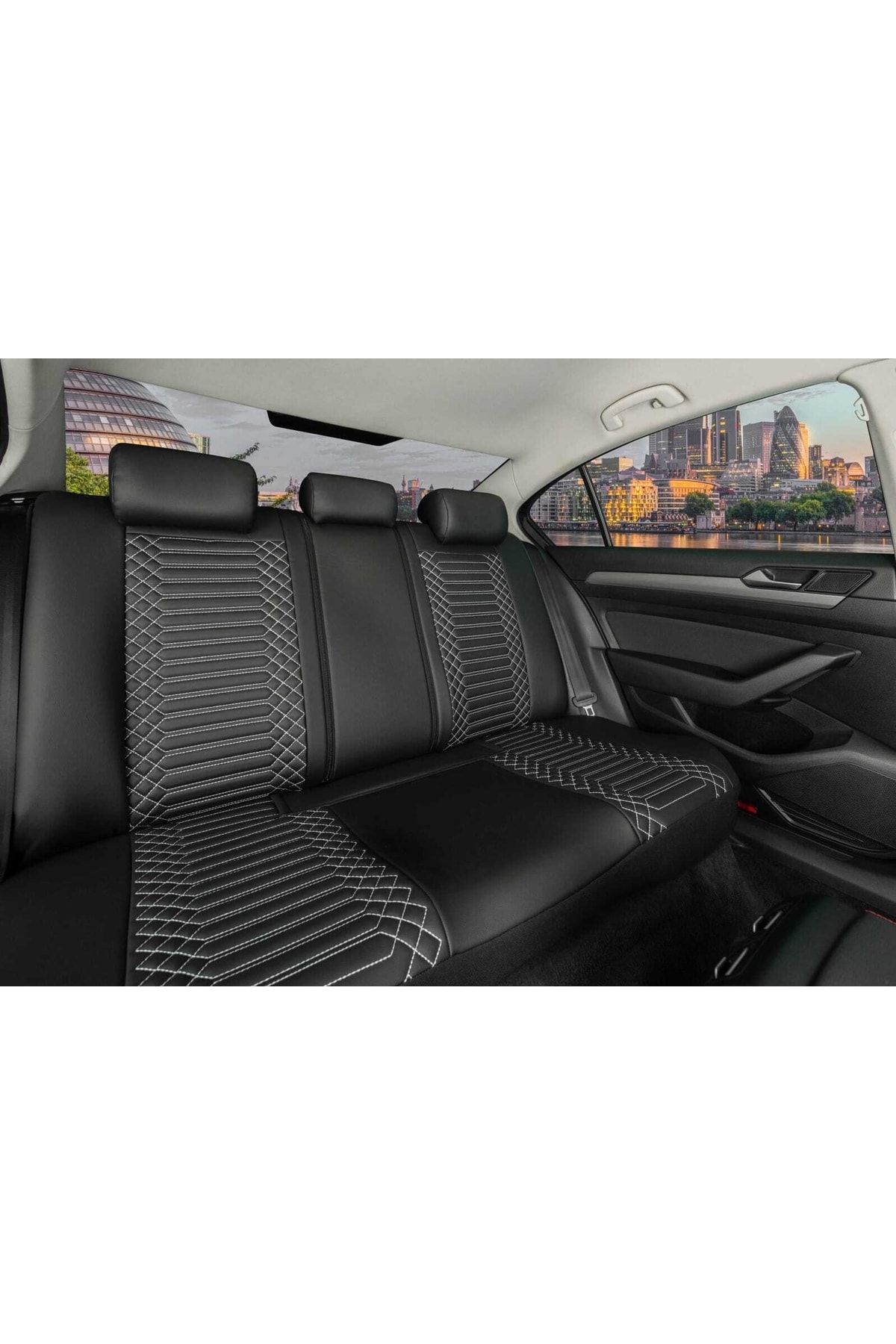 stiloto Dodge Caliber Leather Car Seat Cover Full Set Exactly