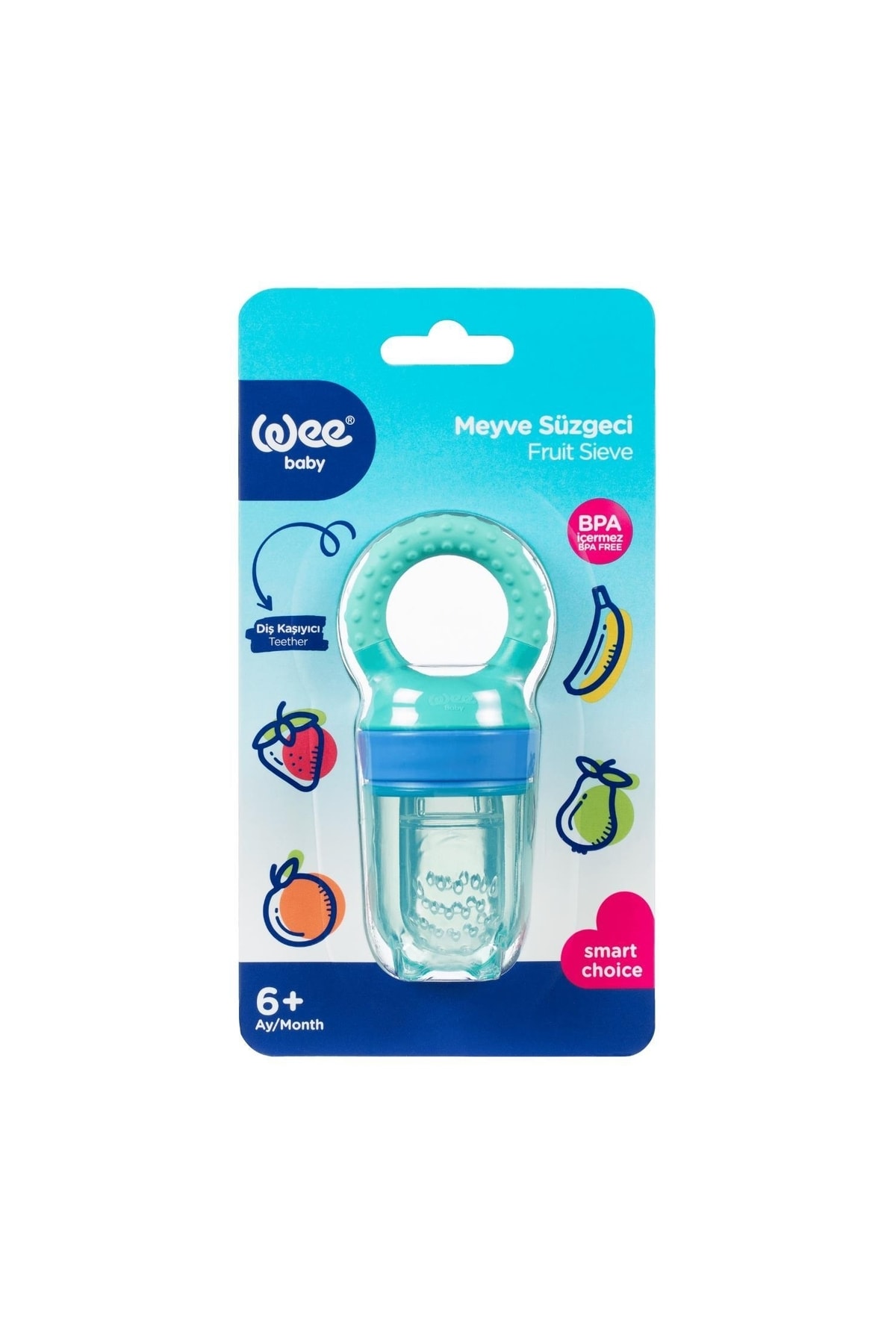 Wee Baby Meyve Süzgeci Seti (2'li Yeşil - Turuncu) fotoğrafı 3 (önizleme)