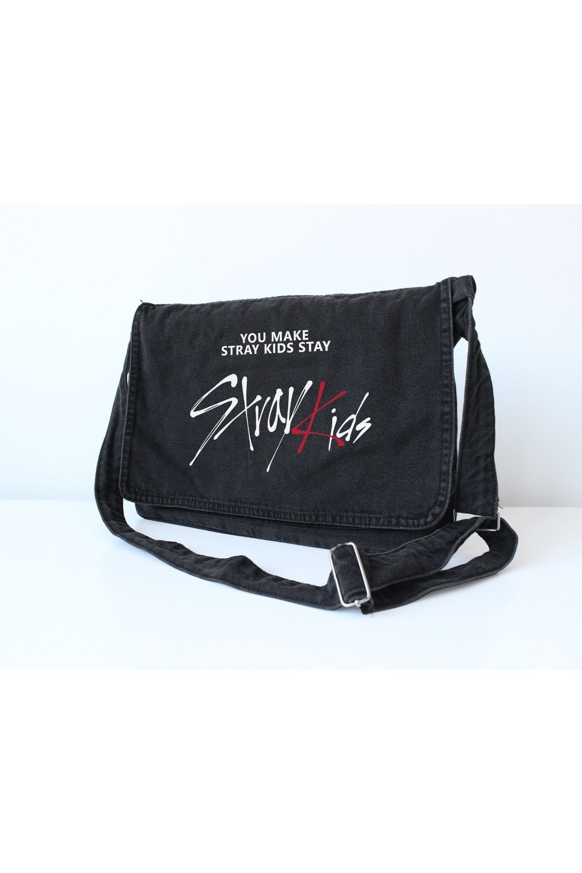 DEFLİNMODA Stray Kids Jean Postacı Çantası