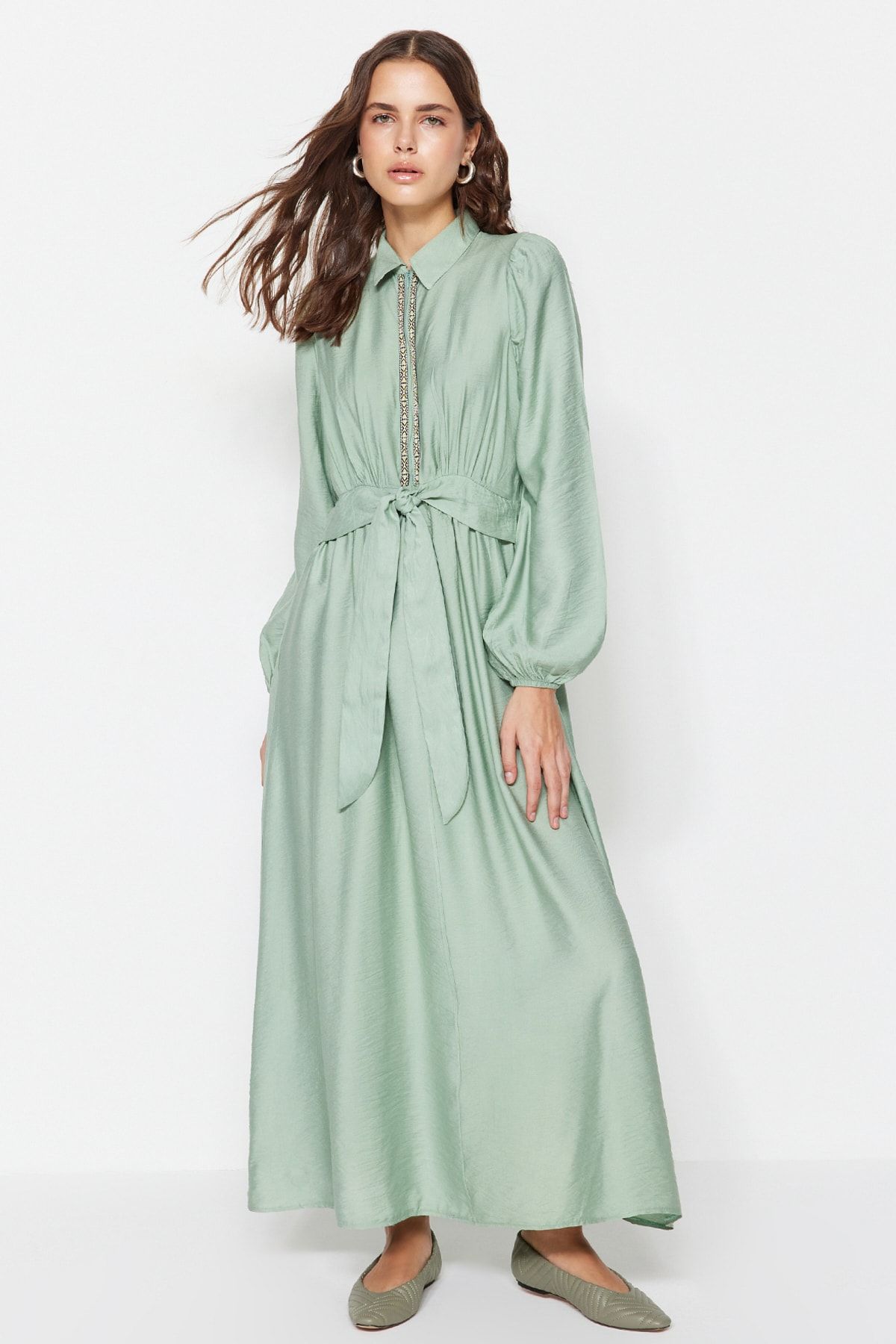 TRENDYOL MODEST Dress Dark blue A line