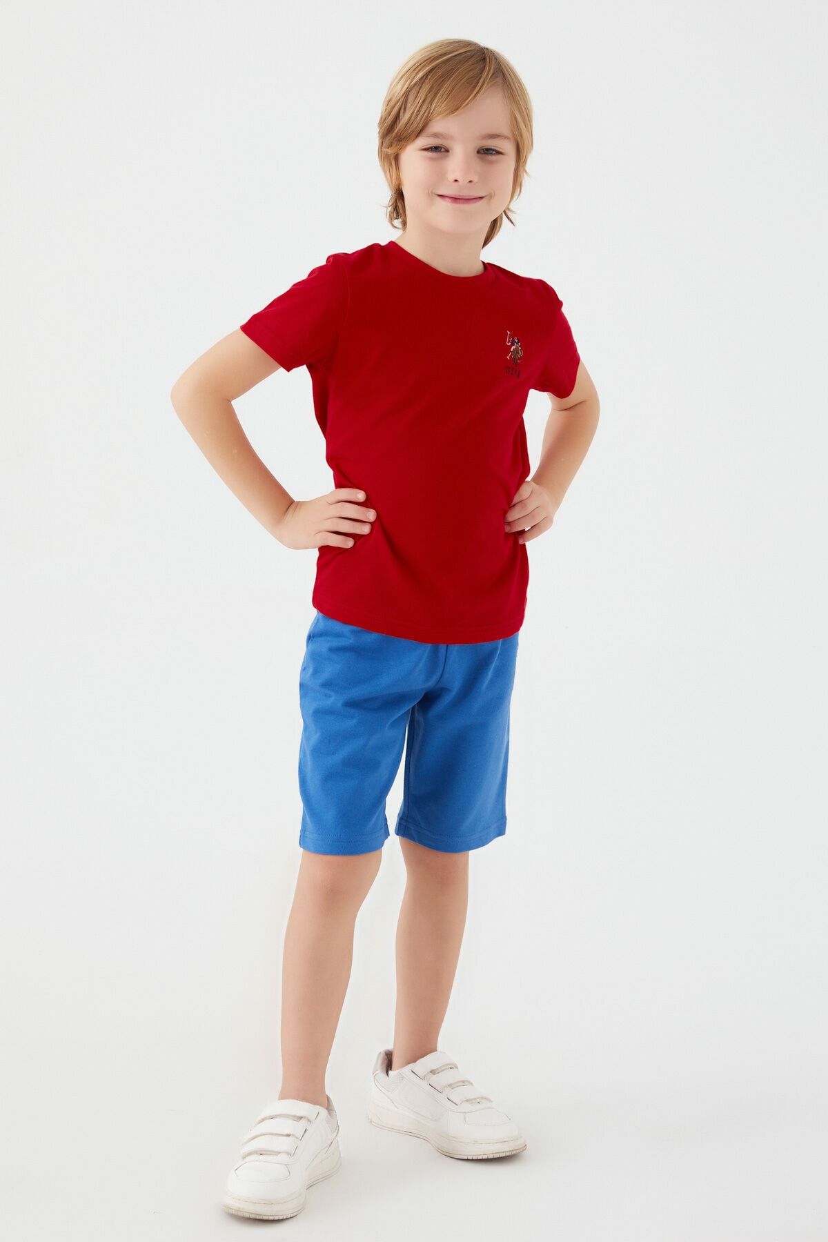 U.S. Polo Assn.-Boy's Red Bermuda Suit 2
