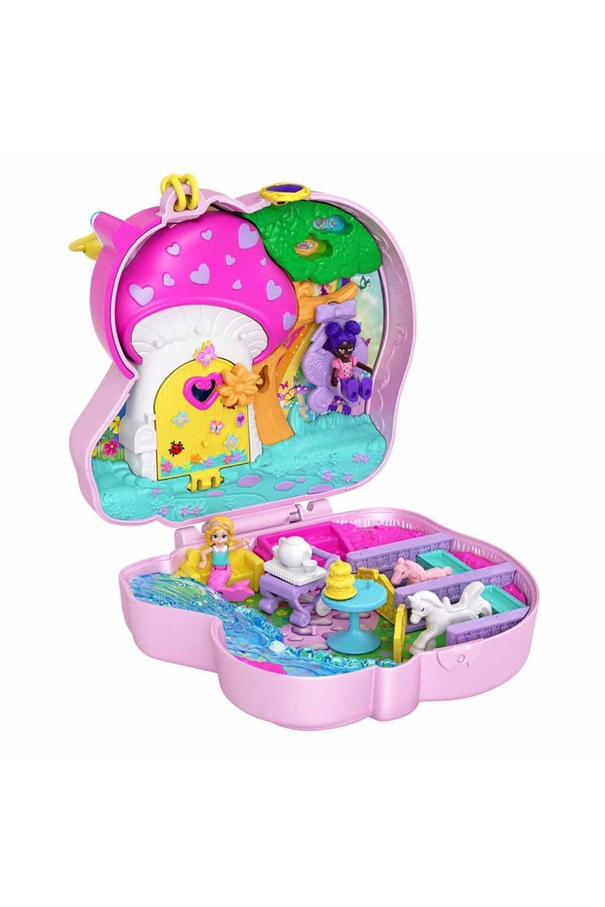 scntoys-Polly Pocket And Adventures Play Set Fry35 - Unicorn Forest Polly Pocket Unicorn New Model 2