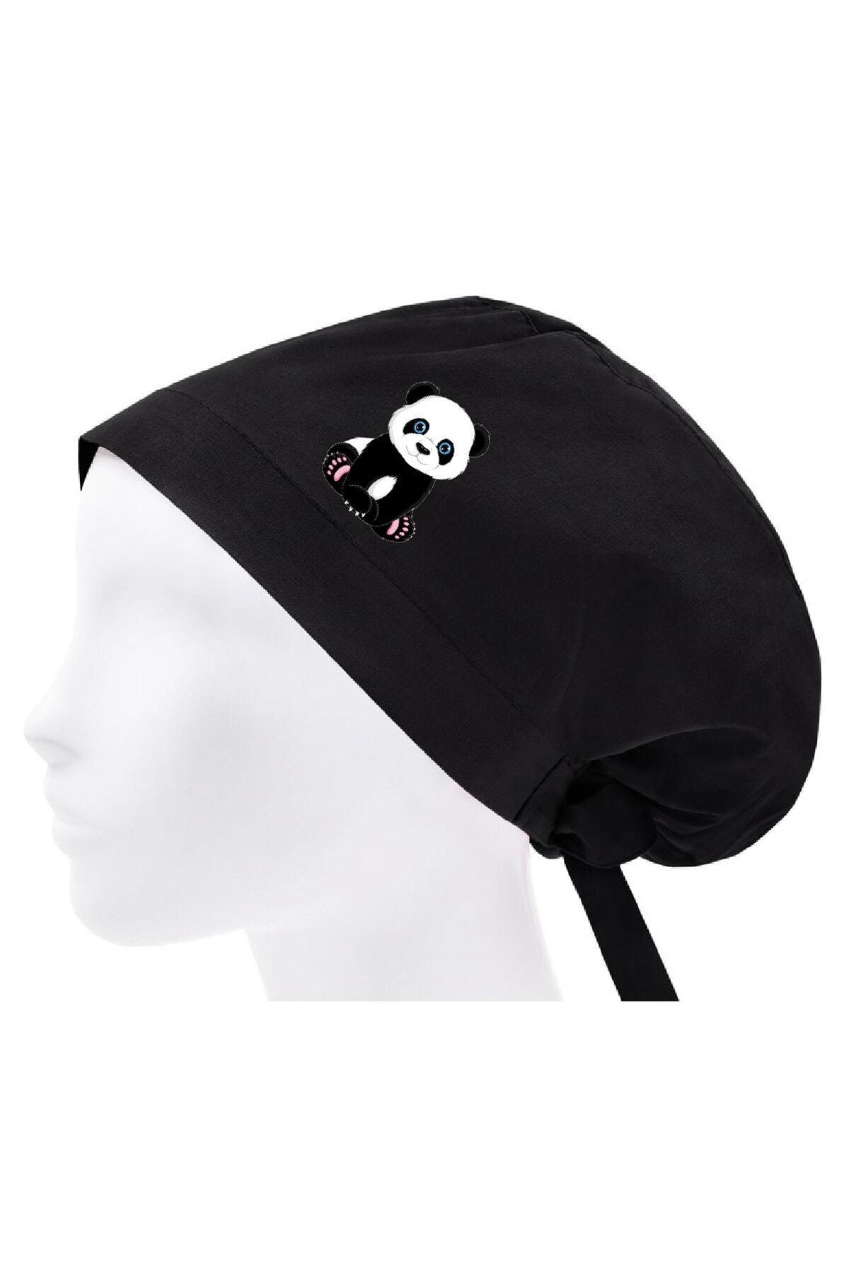 bonecim Sevimli Panda Doktor Hemşire Hastane Diş Doktoru Aşçı Bonesi | Tesettür Cerrahi Bone