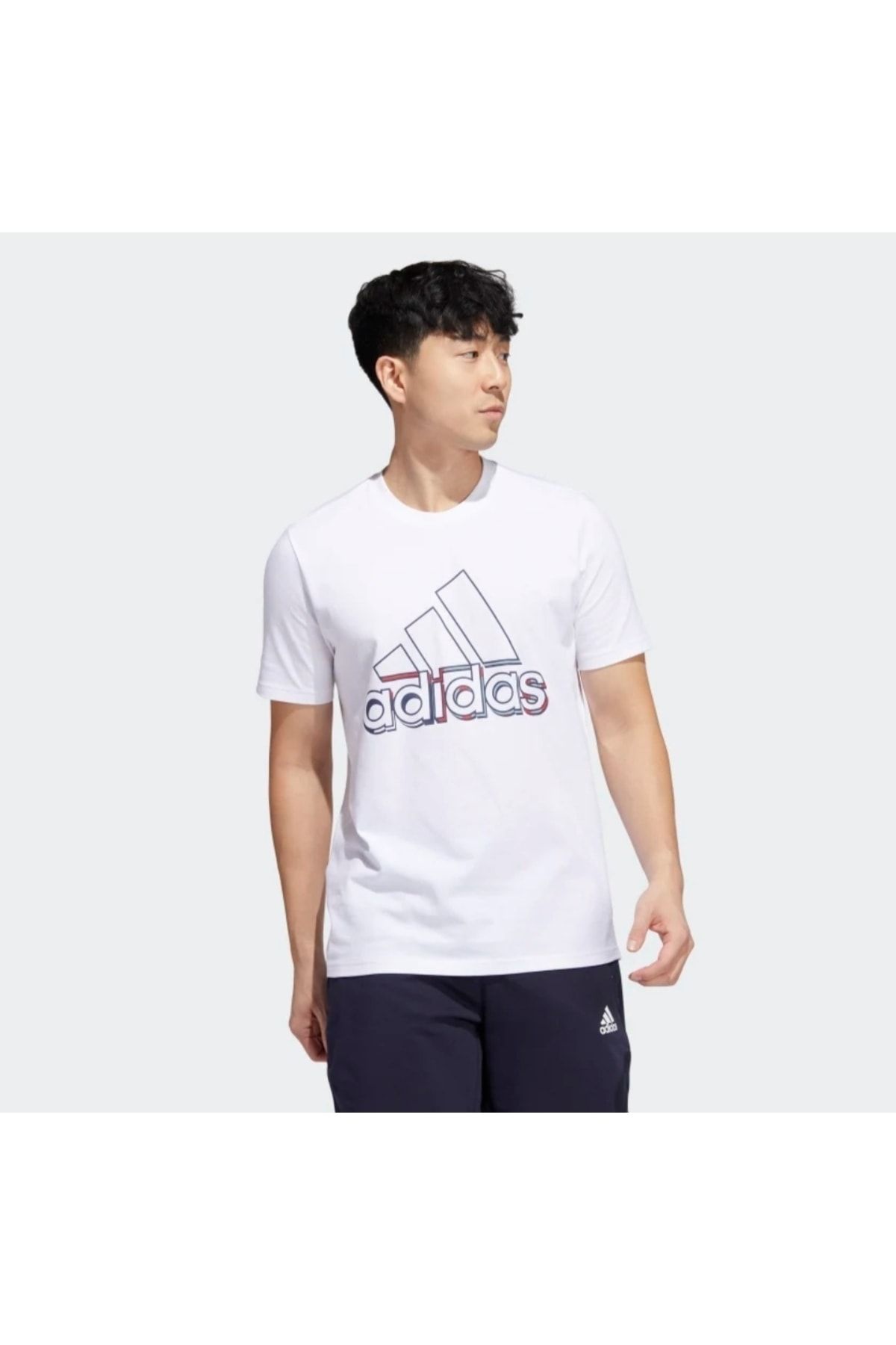 Adidas white store shirt mens