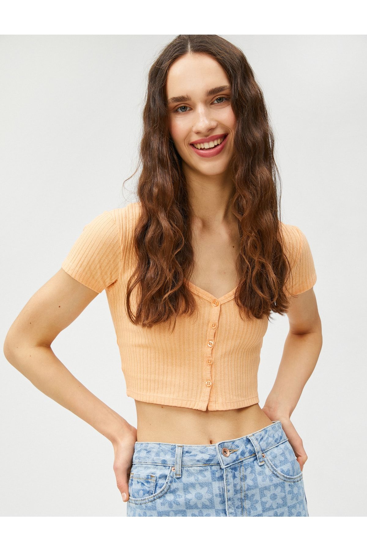 Koton T-Shirt Orange Regular Fit