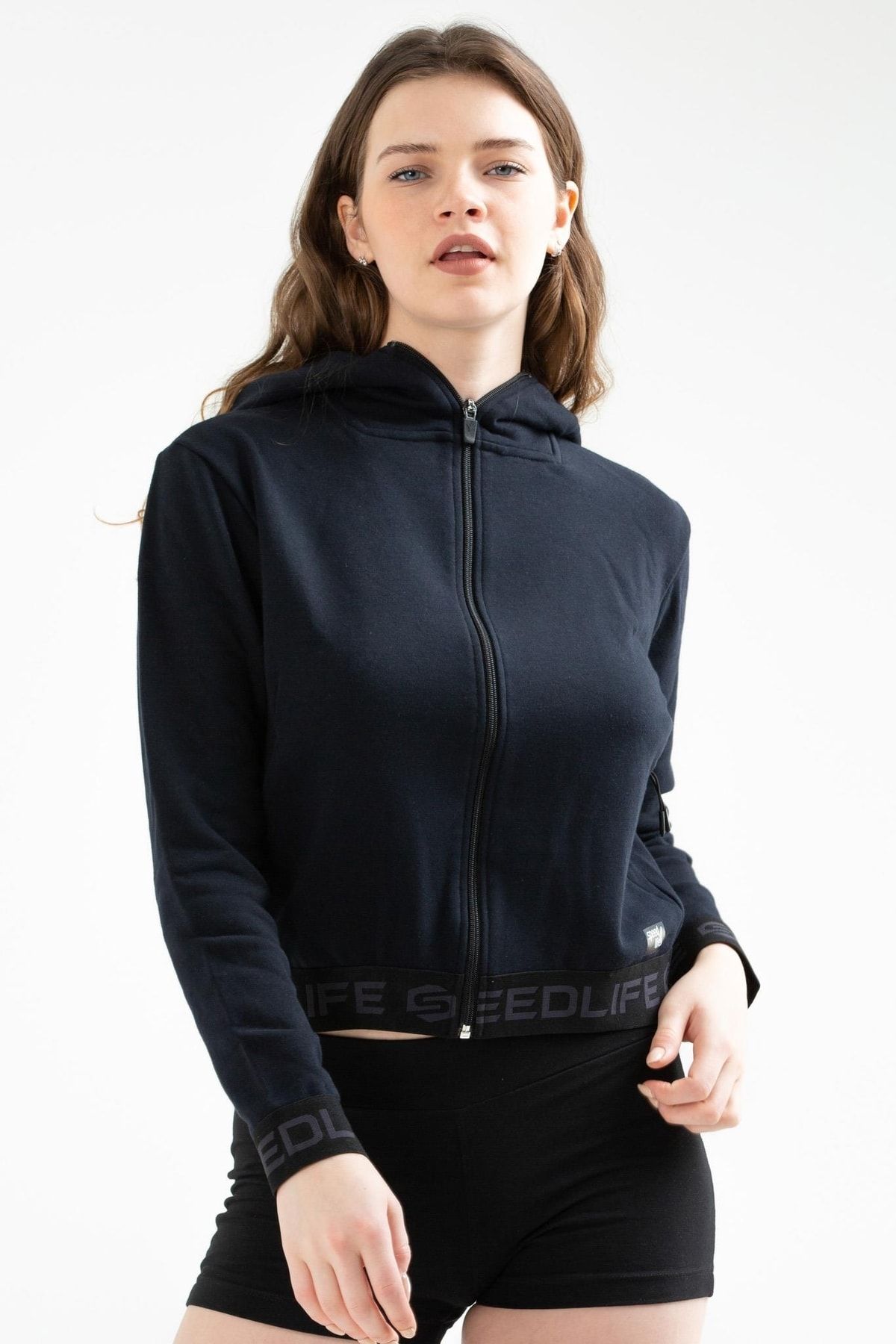 speedlife Fermuarlı Moon Kadın Sweatshirt