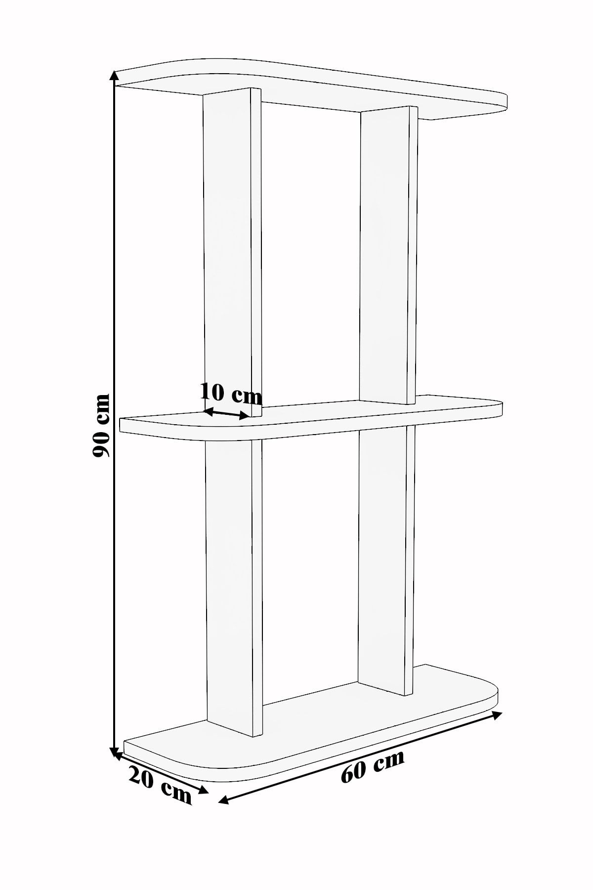 moka park avm-Decorative Wall Shelf Multi-Purpose 2 Tier Shelf Rafy 3