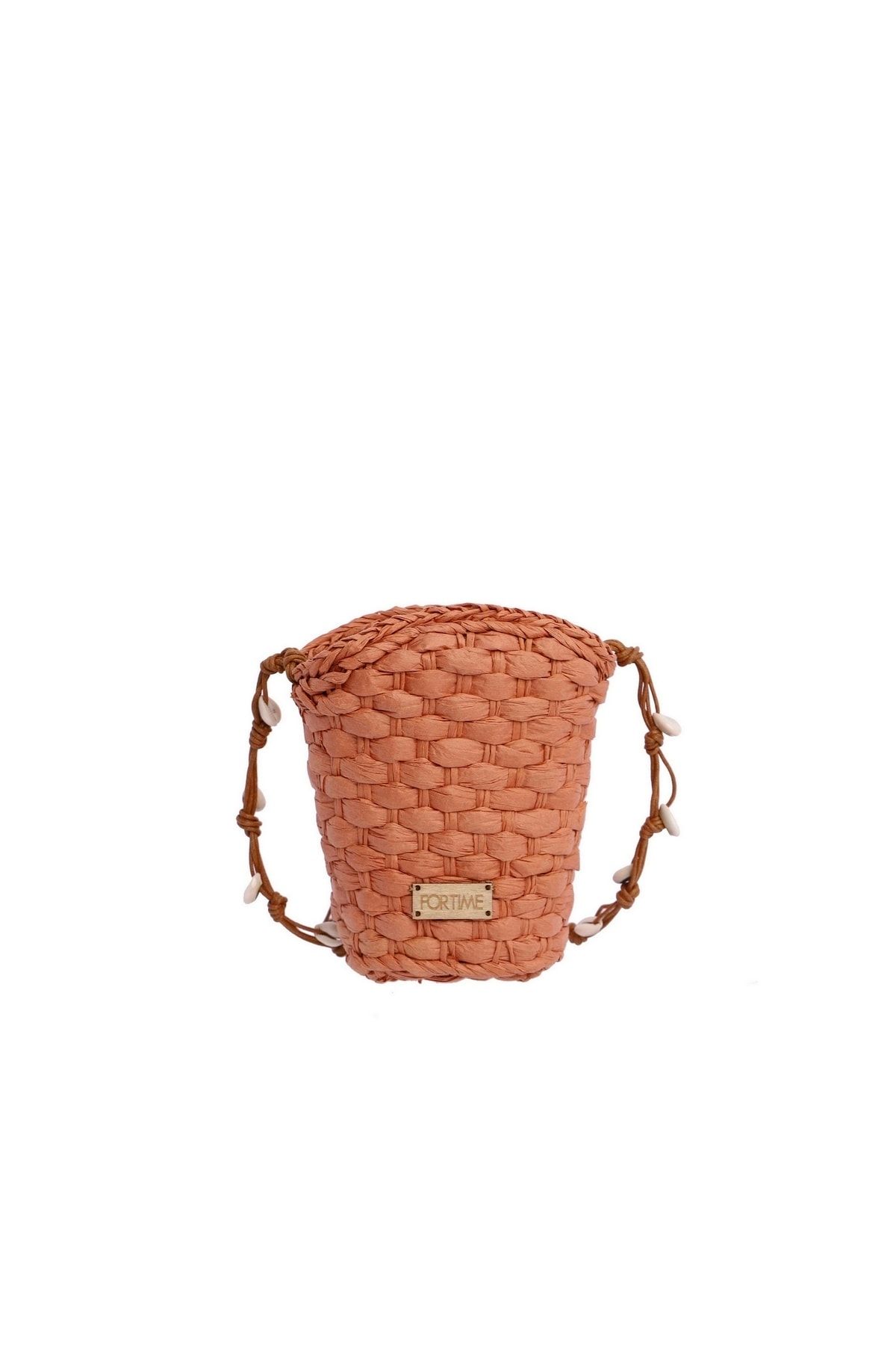 FOR TİME Messenger Bag Braun Unifarben