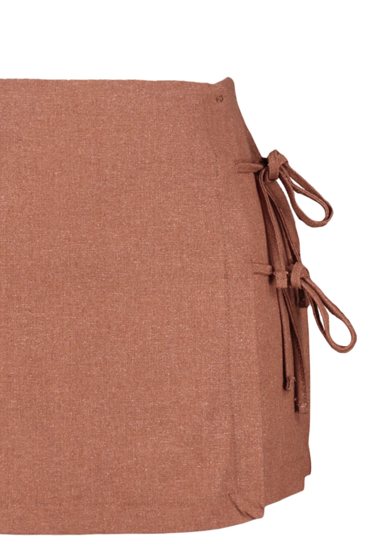 Trendyol Collection-Hnědé tkané šortky ze 100% bavlny a Bermudy TBESS23SR00042 7