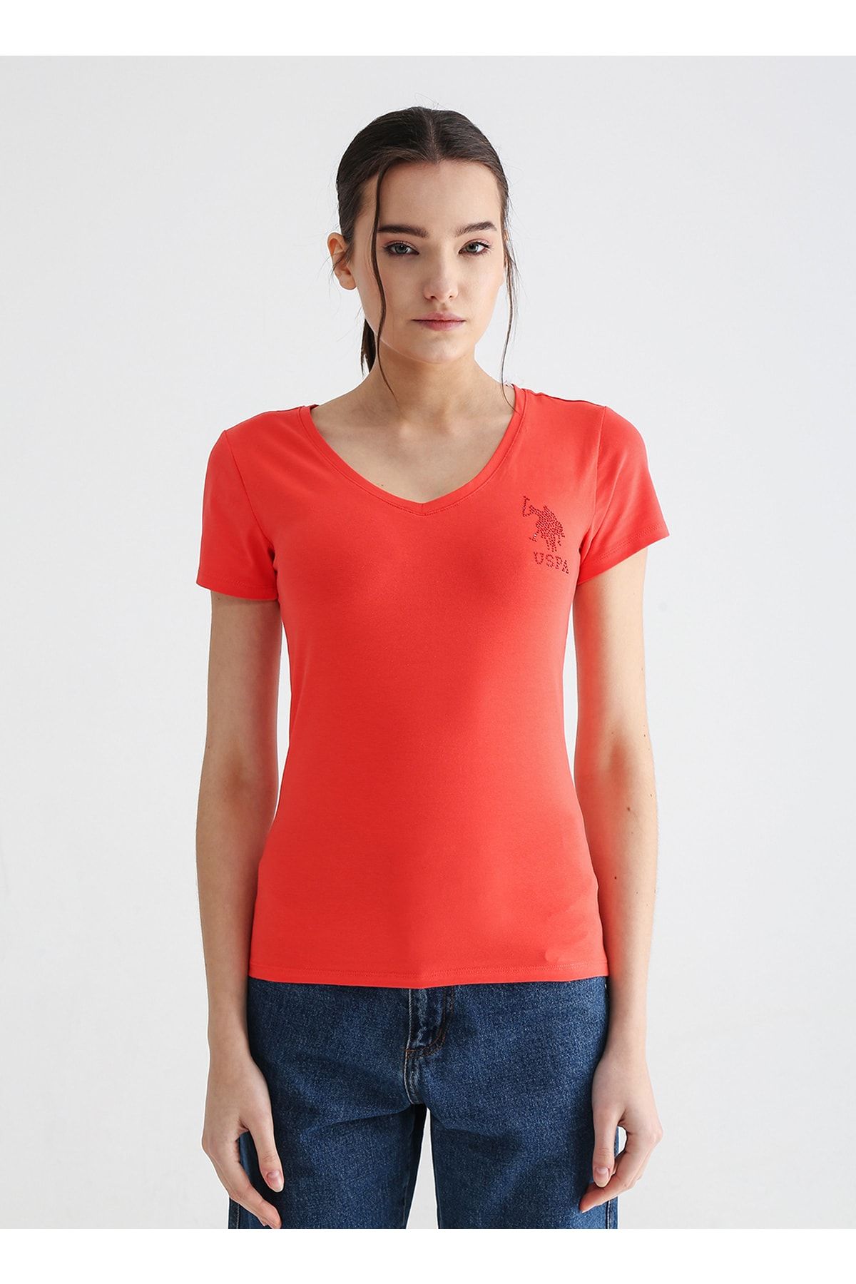 U.S. Polo Assn. تی شرت، Xs، قرمز