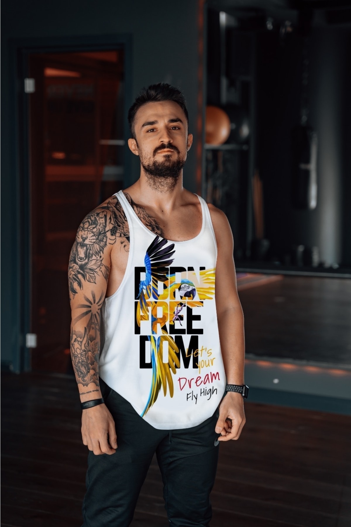 Freeyez Burn Freedom Gym Fitness Tank Top Sporcu Atleti