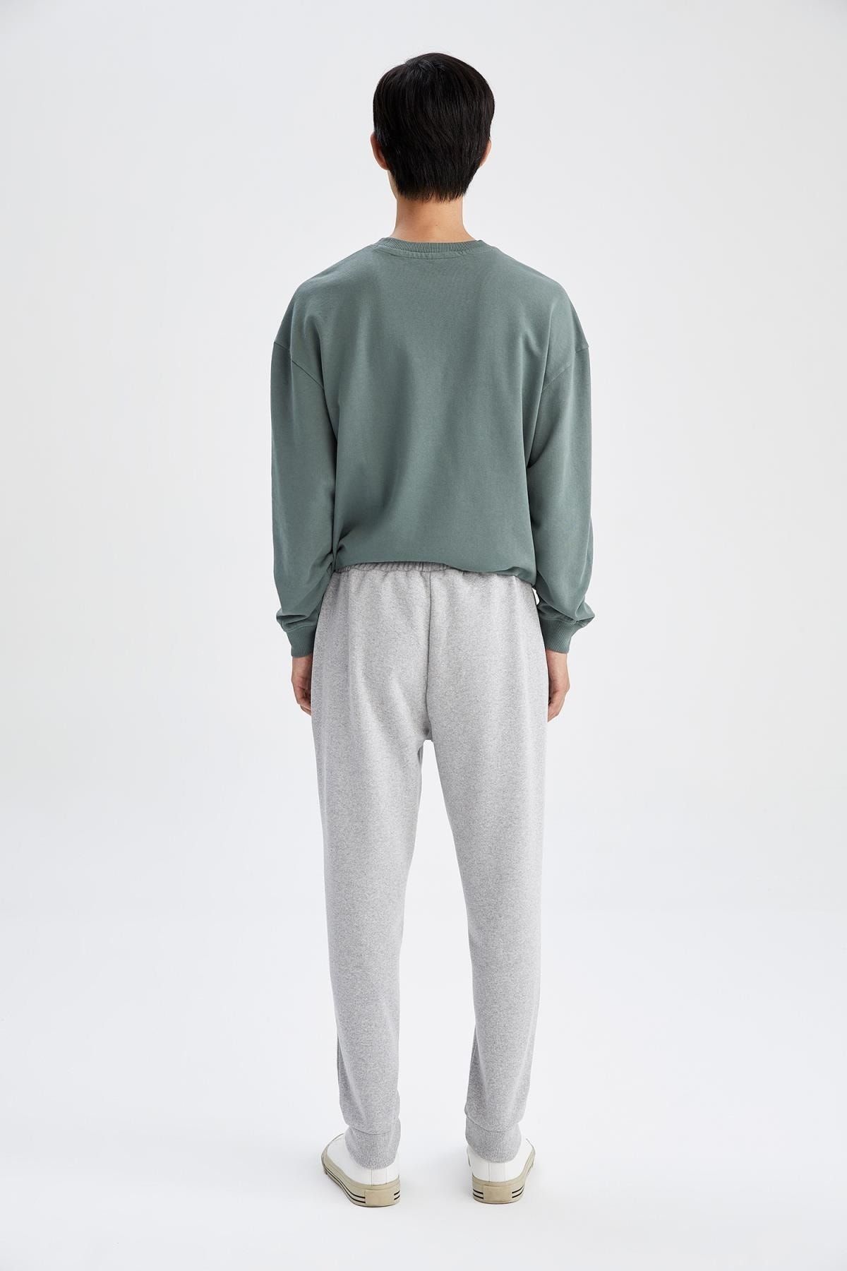 DeFacto-Slim Fit Soft Fuzzy Sweatpants 4