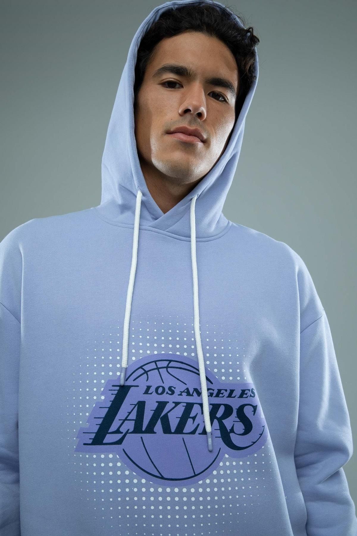 Defacto Fit Oversize Fit NBA Los Angeles Lakers Cardigan