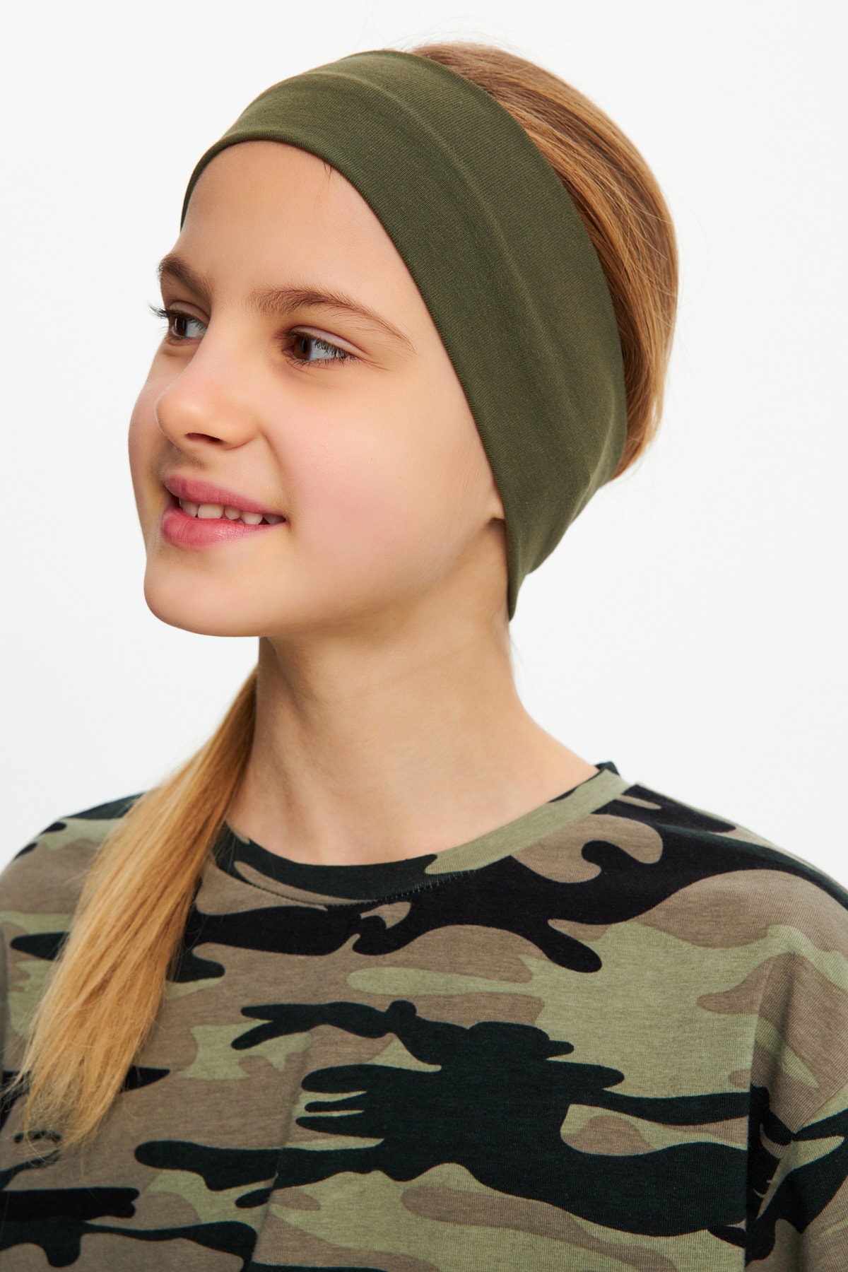 Kız Pamuklu Penye, Kaymaz, Terletmez, Ultra Hafif, Esnek Saç Bandı Bandana