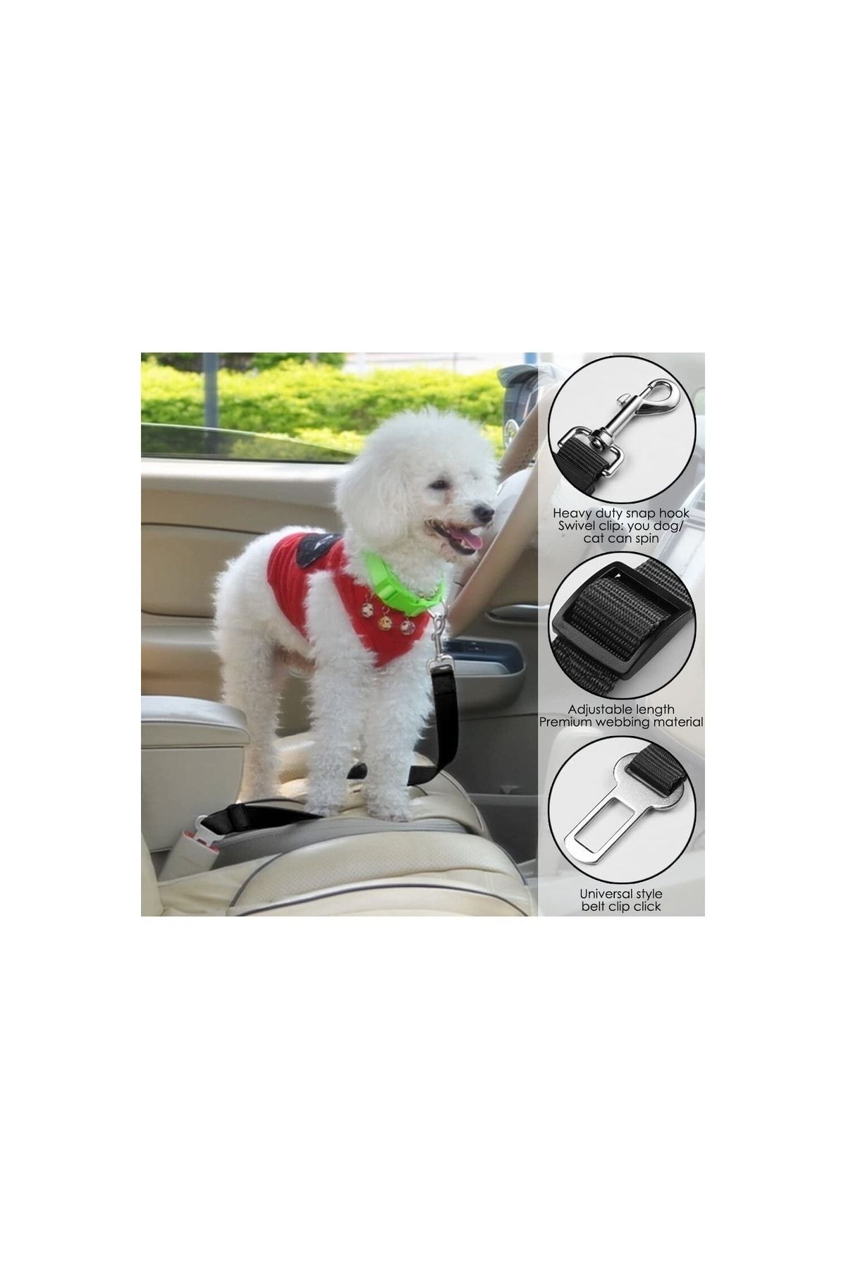 Farmena Mixpet Cat Dog In-Car Adjustable Seat Belt - Trendyol