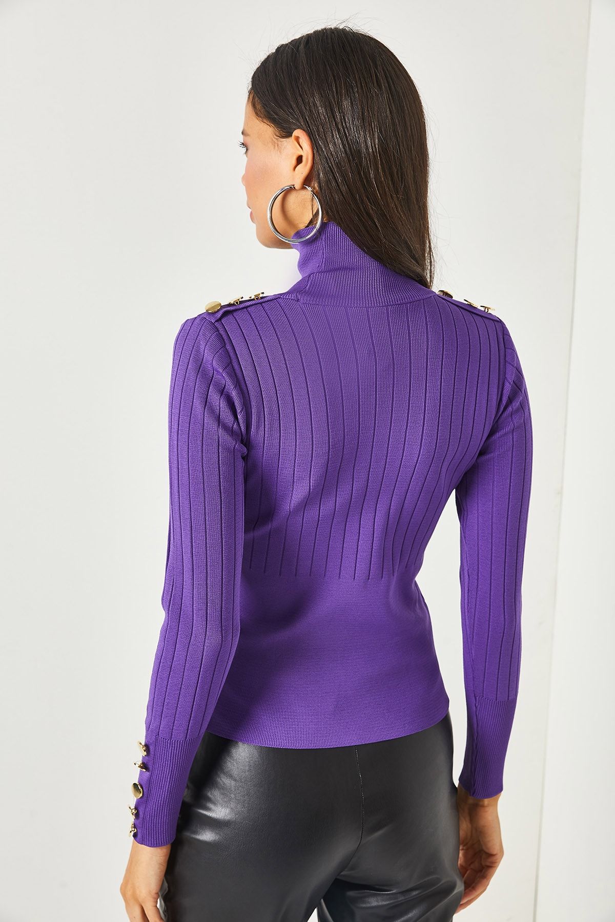 Olalook Bluse Lila Regular Fit FN6086