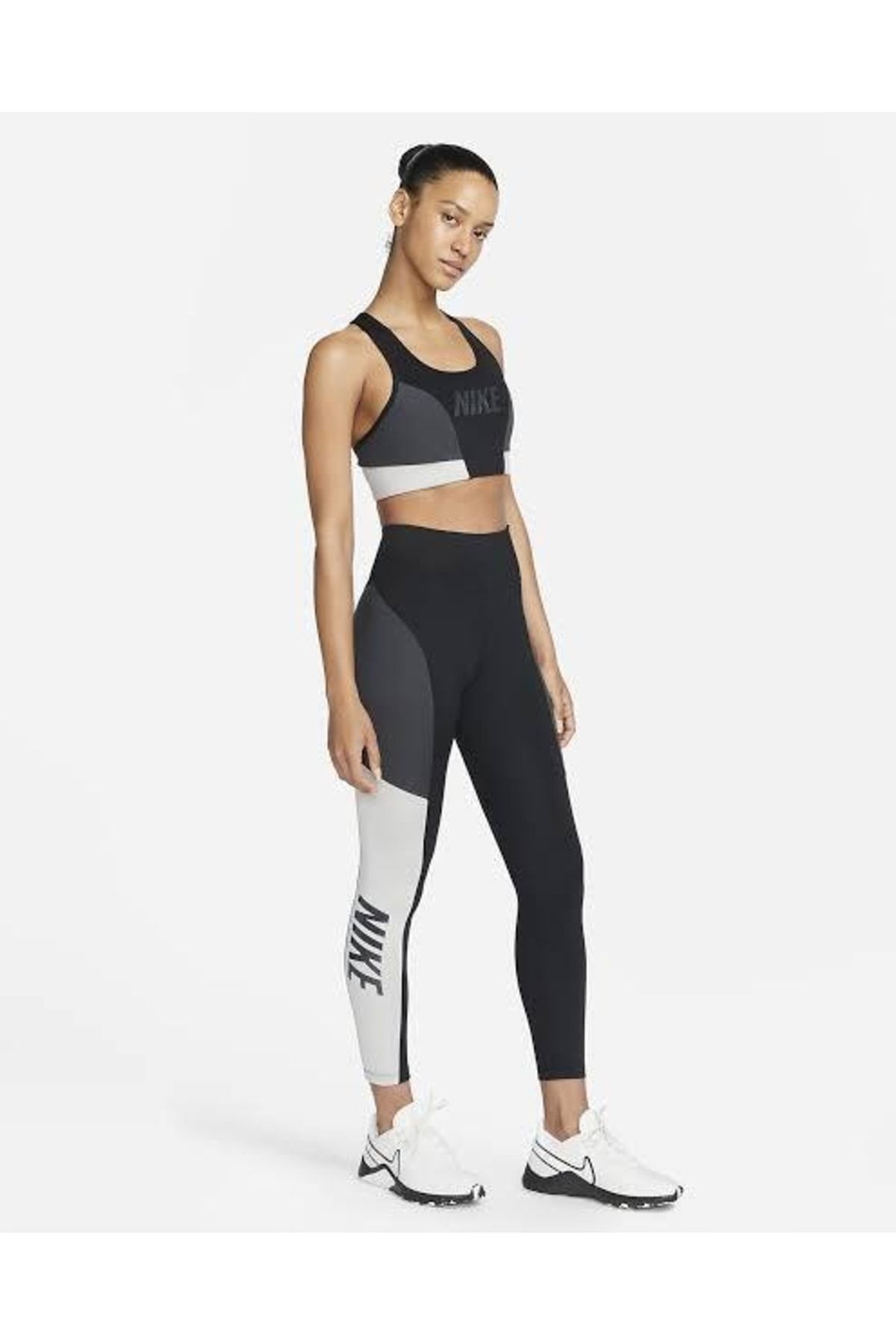 Nike sport distort cheap color block leggings