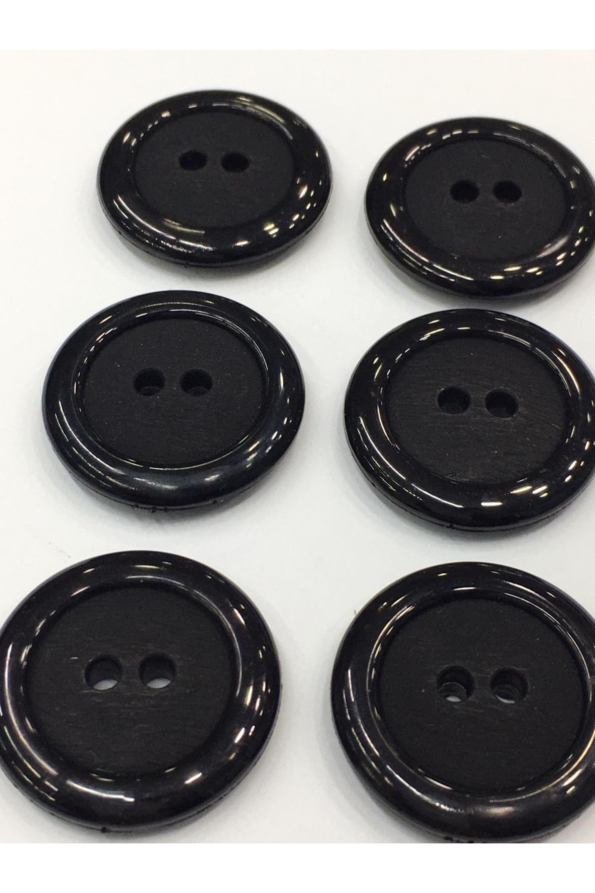 Coat Trench Coat Button Italian Button Set of 6 Black 2.5 Cm
