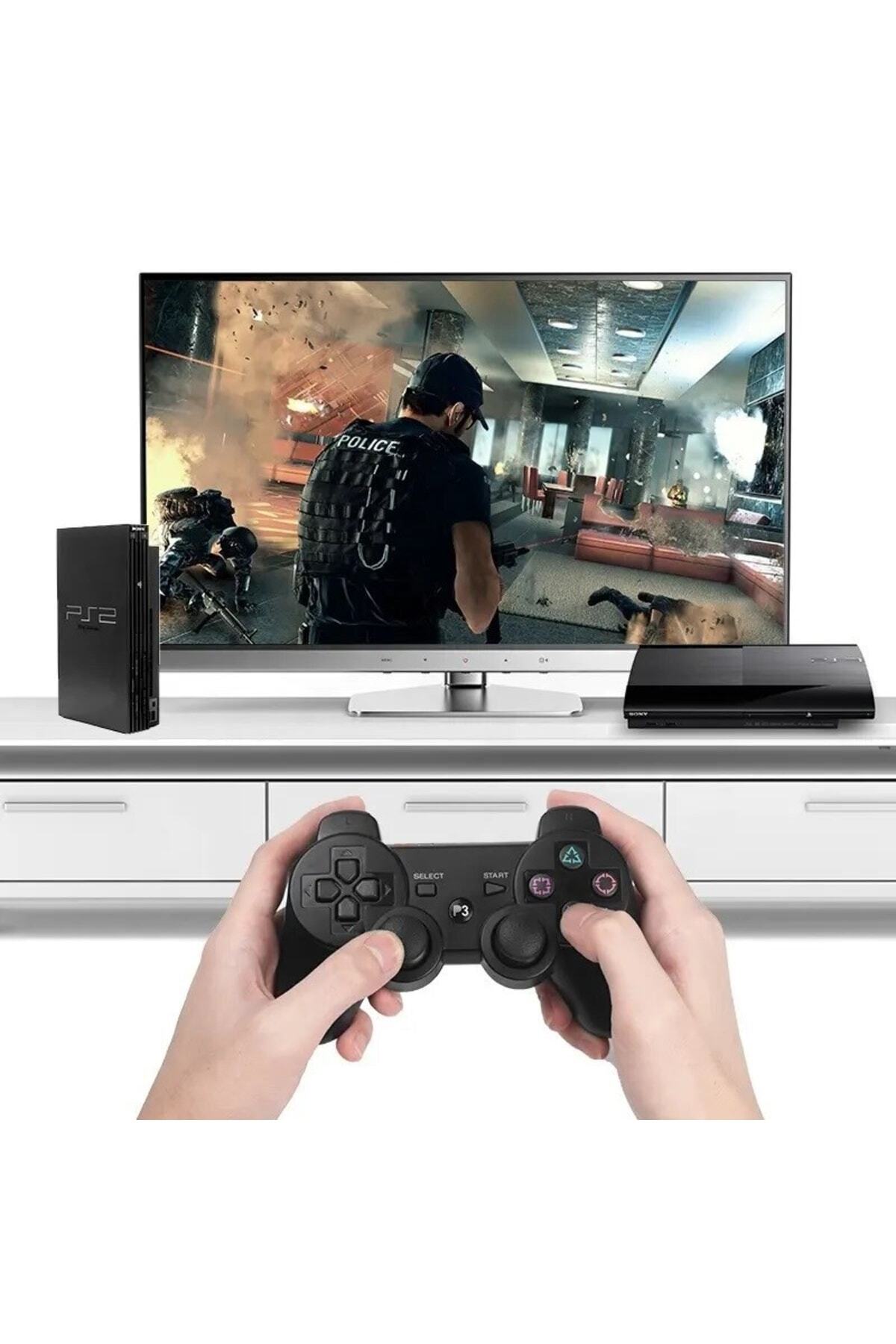 6ın1 Pc Gamepad Kablosuz Titreşimli Oyun Kolu Ps2/ps3/pc/smart Phone/tv Box Uyumlu 4