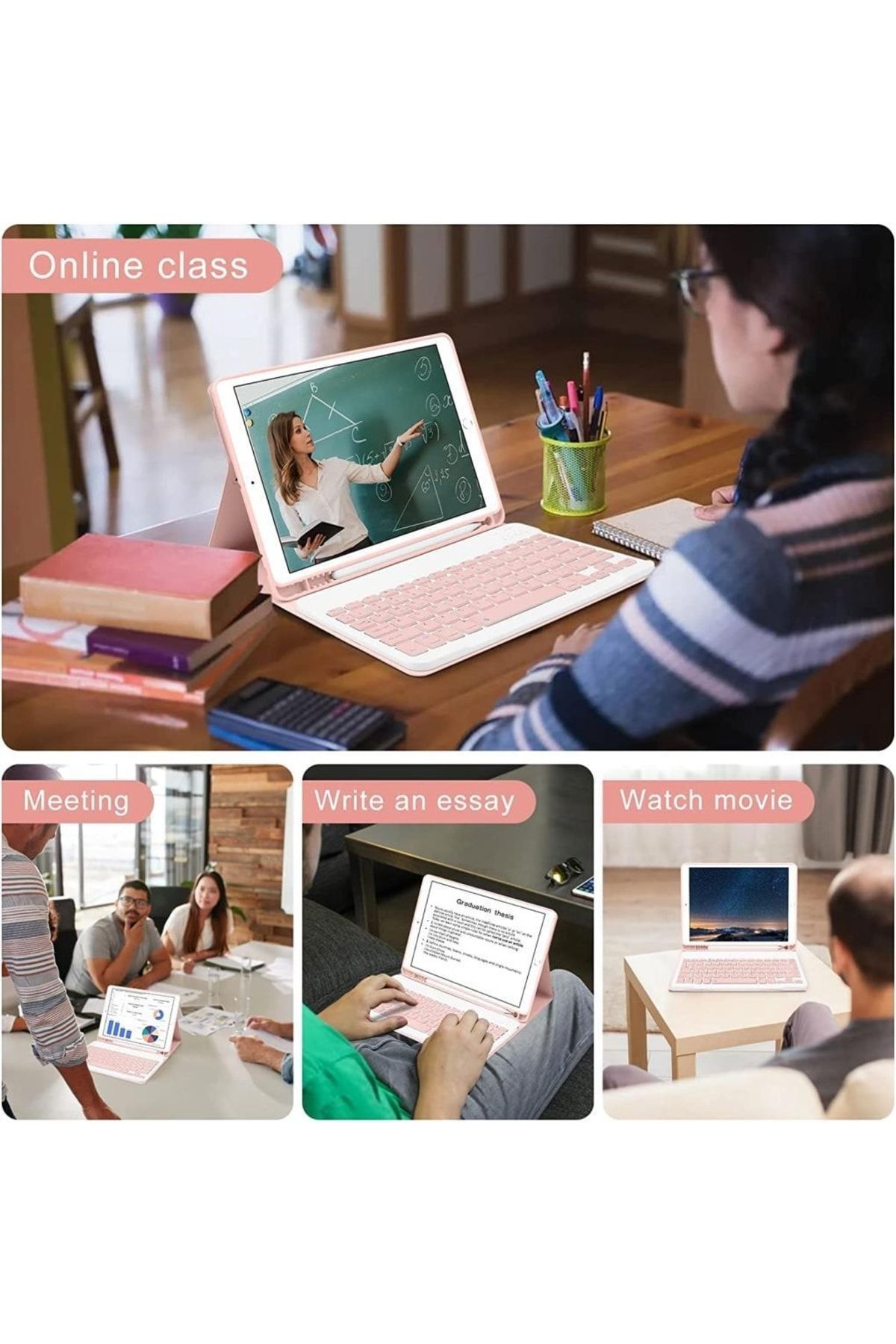 UnDePlus-Apple Ipad Pro 10.5 Case Wireless Keyboard Case Mobax A1701 A1709 A1852 5