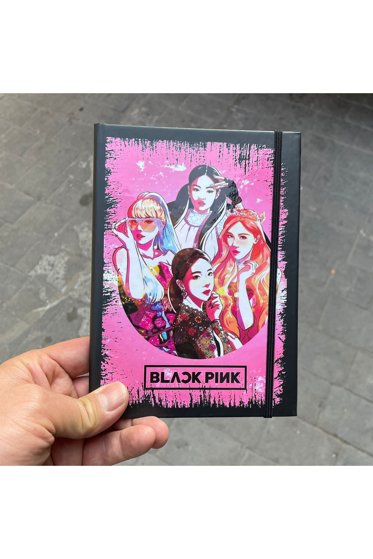 Köstebek K-pop Black Pink - Retro Cartoon Defter