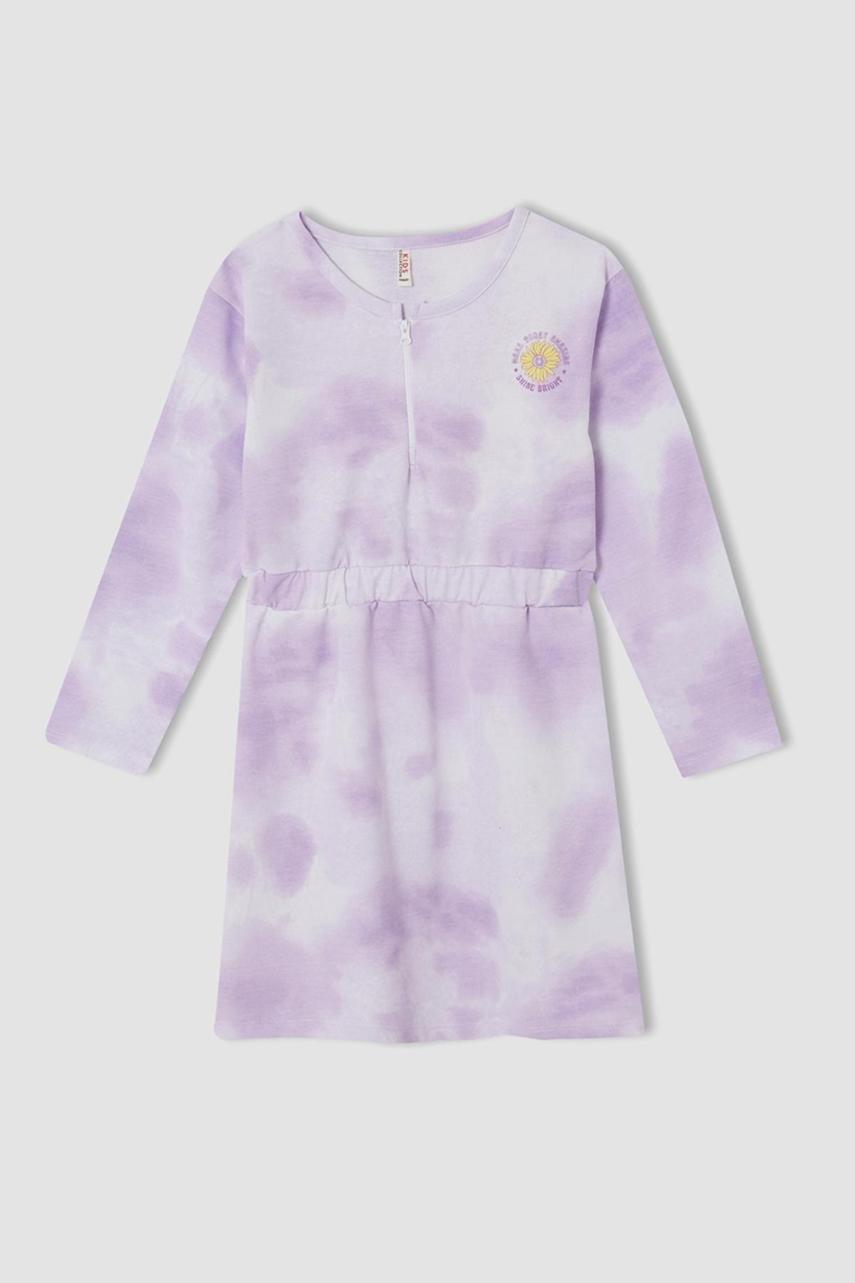 لباس مجلسی دخترانه بنفش دفکتوDefacto | W1294A621AU اورجینال - تصویر 6