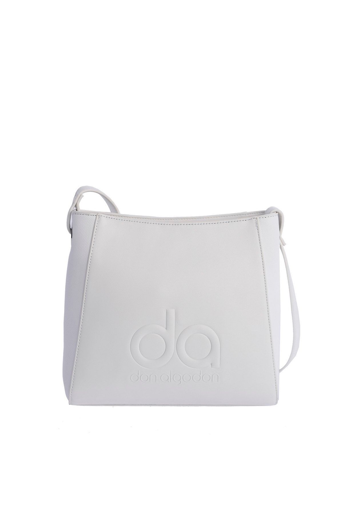 DON ALGODON Messenger Bag Ecru Unifarben