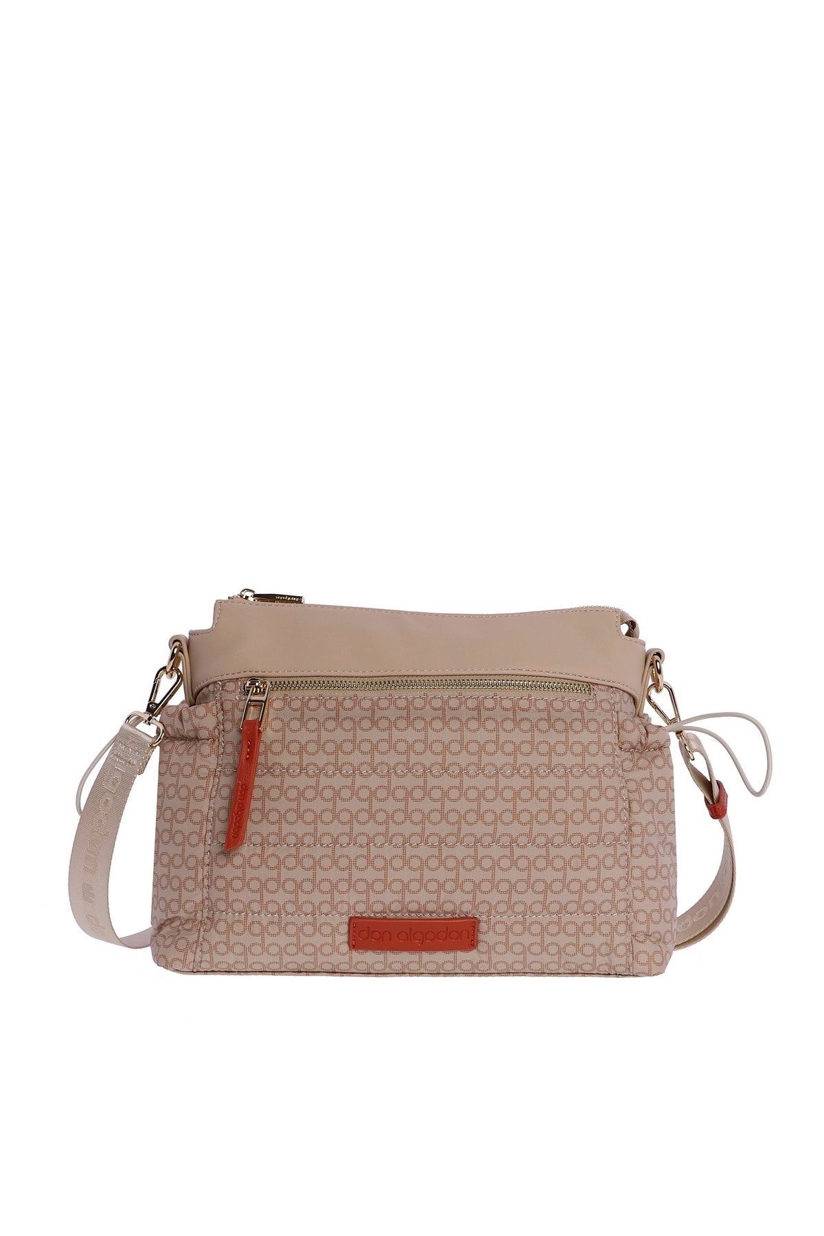 DON ALGODON Messenger Bag Beige Unifarben