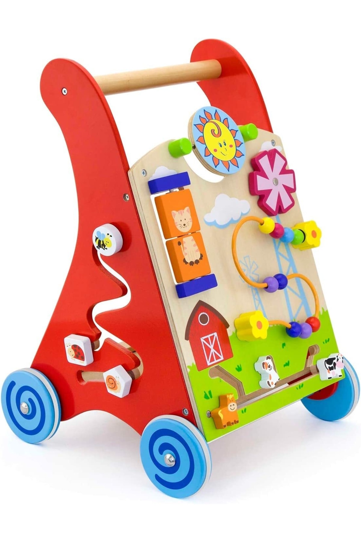 Viga Toys - 50950-jouet Premier Yaş Itme Arabası-çoklu Aktiviteler