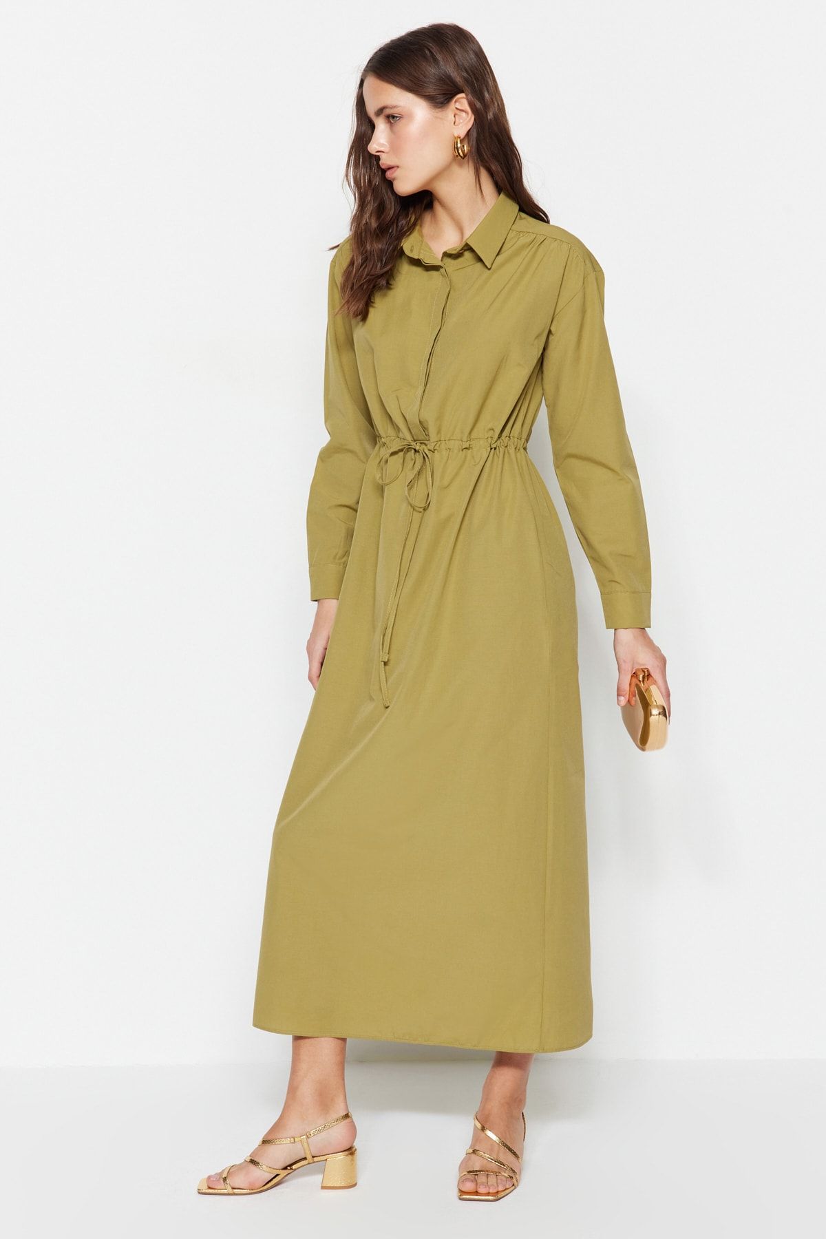 TRENDYOL MODEST Dress Green Basic Trendyol