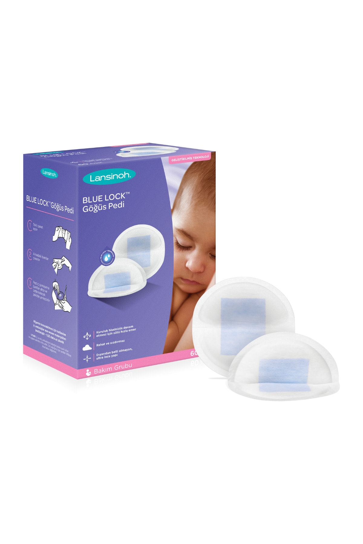 Lansinoh Bluelock Göğüs Pedi 60'lı
