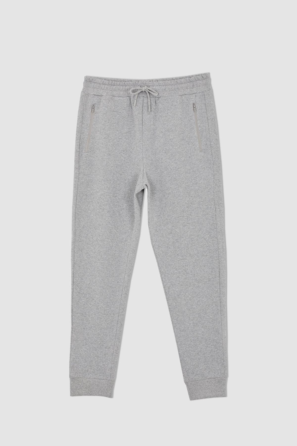 DeFacto-Slim Fit Soft Fuzzy Sweatpants 5